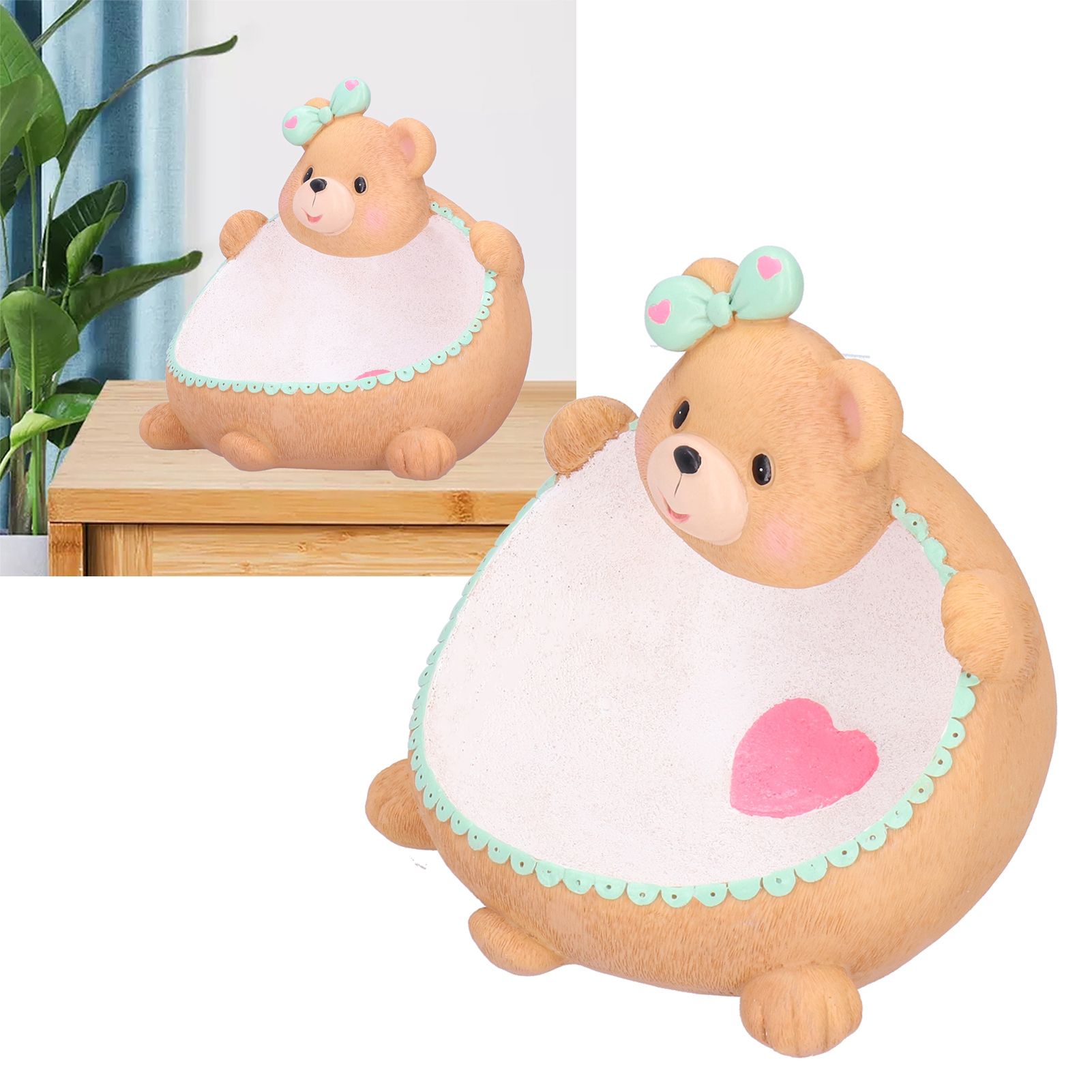 Bear Resin Ornament Statue Figurine Sculpture Table Sundries Container Key view 10