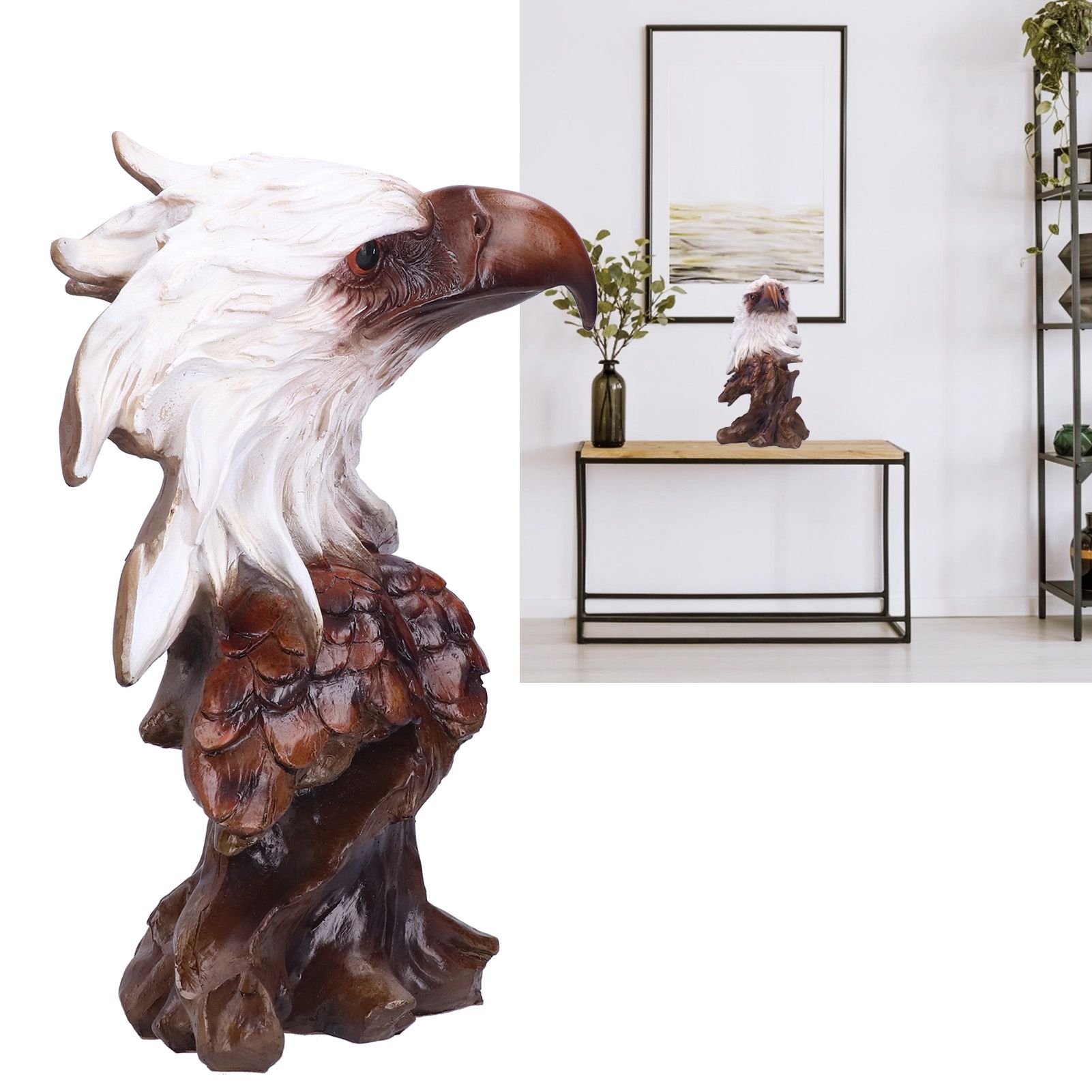 Resin Craftwork Craft Animal Sculptures Decorative Ornament Home Office view 9