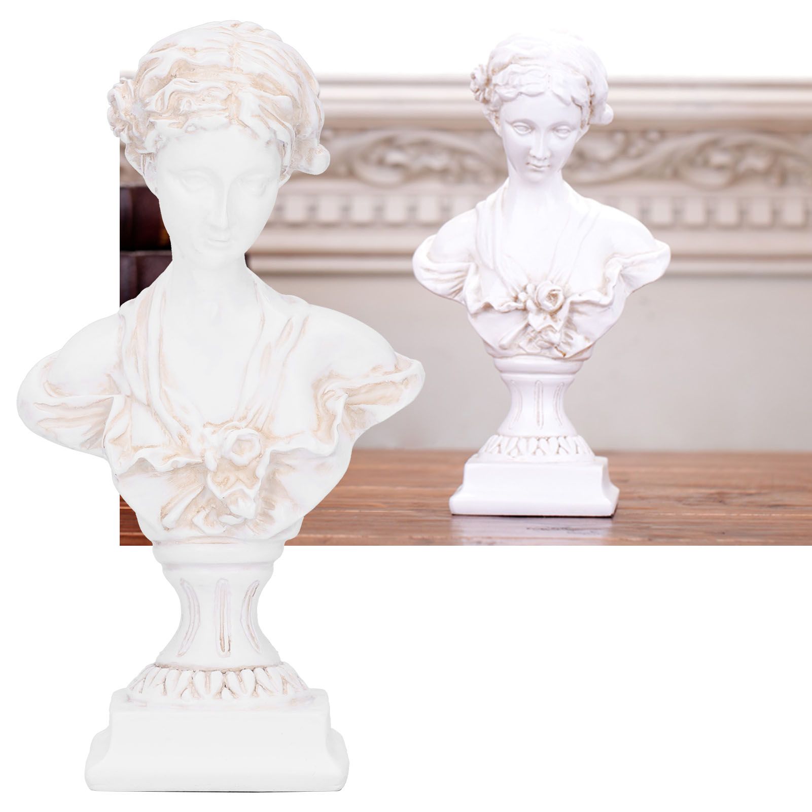 Retro Figure Statue European Style Resin Sculpture Artwork Ornaments Home view 10