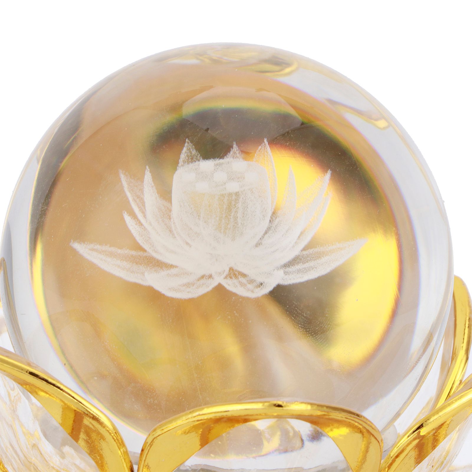 Crystal Lotus Lamp LED Colorful Bright Light for Buddhist Meditation Home view 11