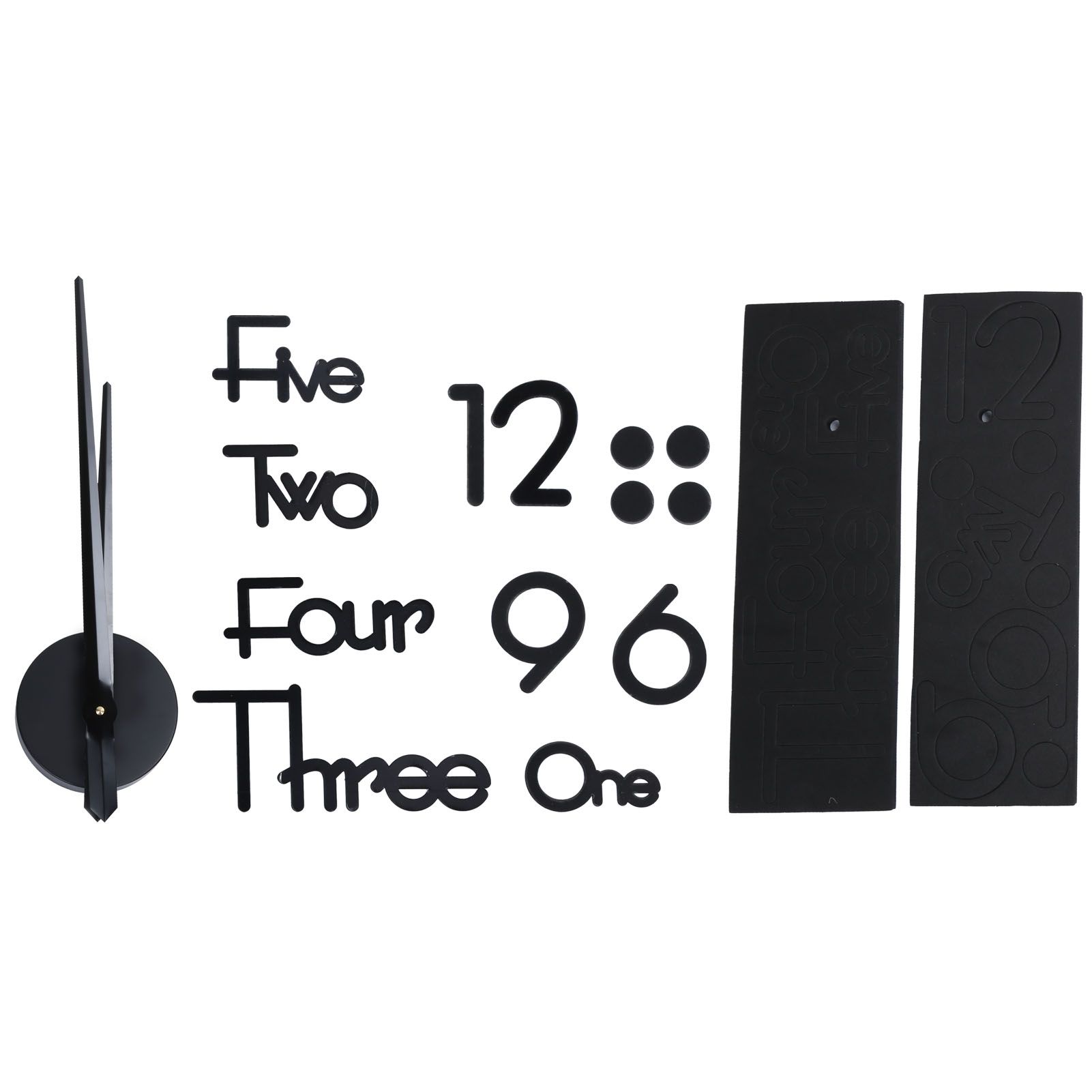 Frameless Adhesive Wall Clock DIY Mirror Surface Sticker for Home Office Room view 3