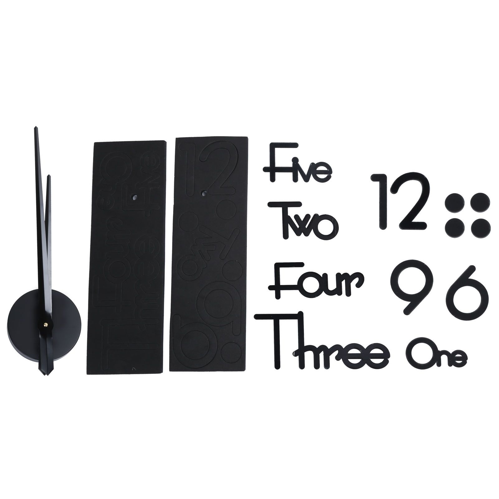 Frameless Adhesive Wall Clock DIY Mirror Surface Sticker for Home Office Room view 8