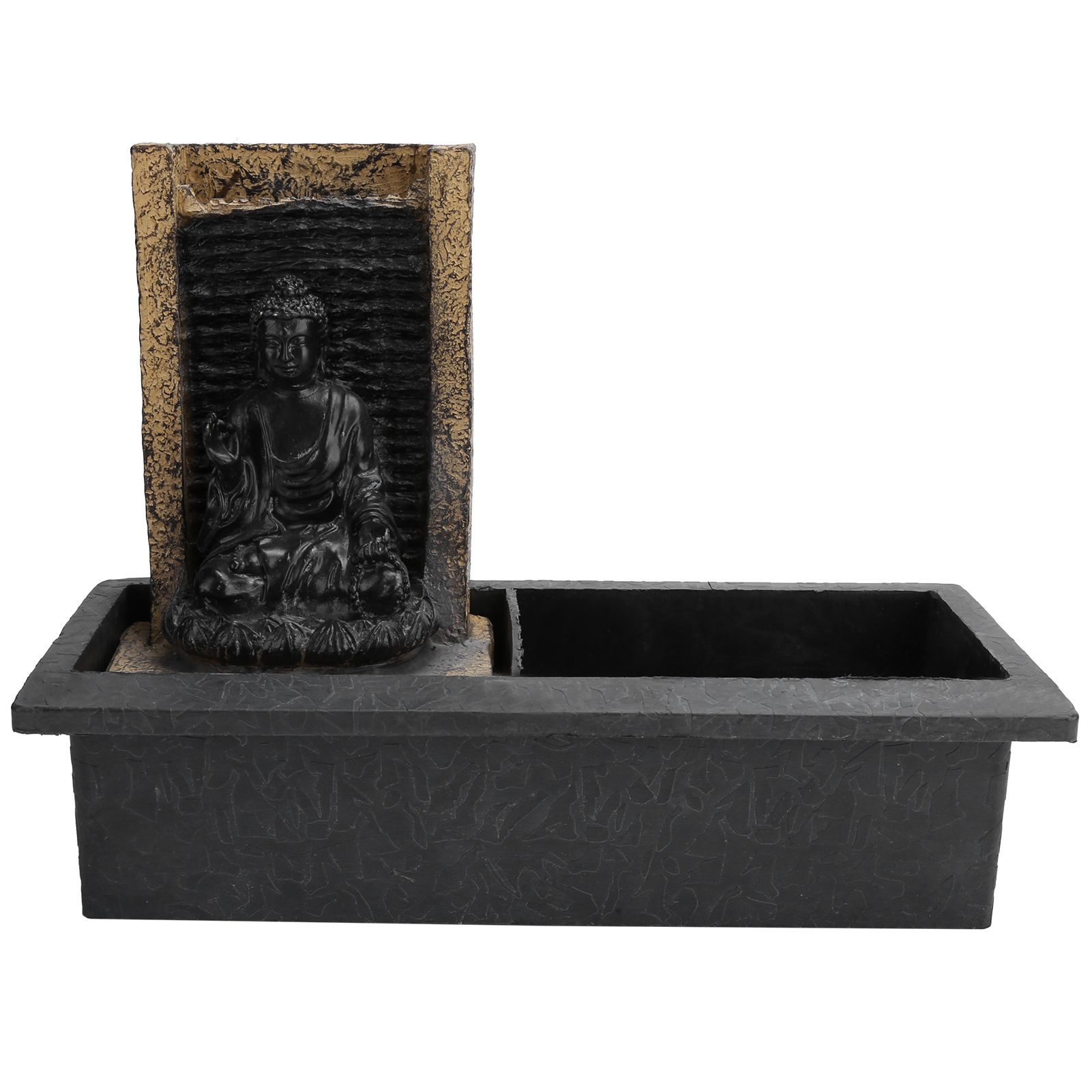 Desktop Waterfall Fountain Resin Buddha Landscape Decoration Tabletop Water view 5