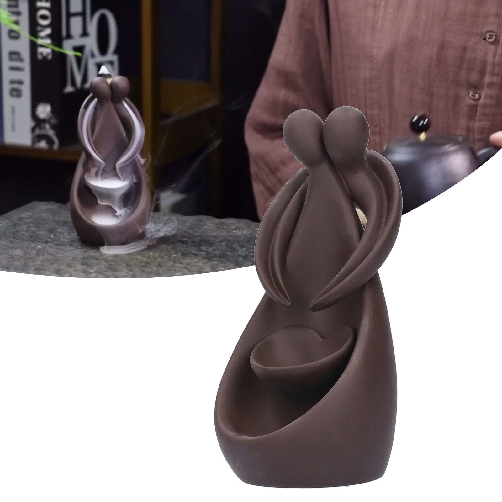 Incense Holder Innovative Backflow Incense Burner Ornament for Home Office view 11