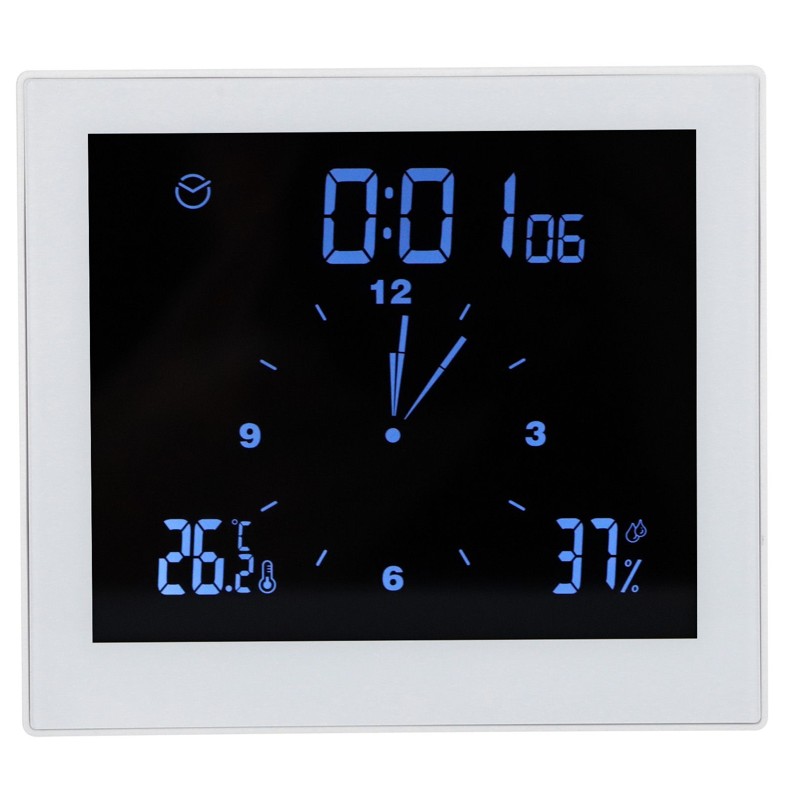 Digital Alarm Temperature Humidity Display Clock Indoor Table Timer view 3
