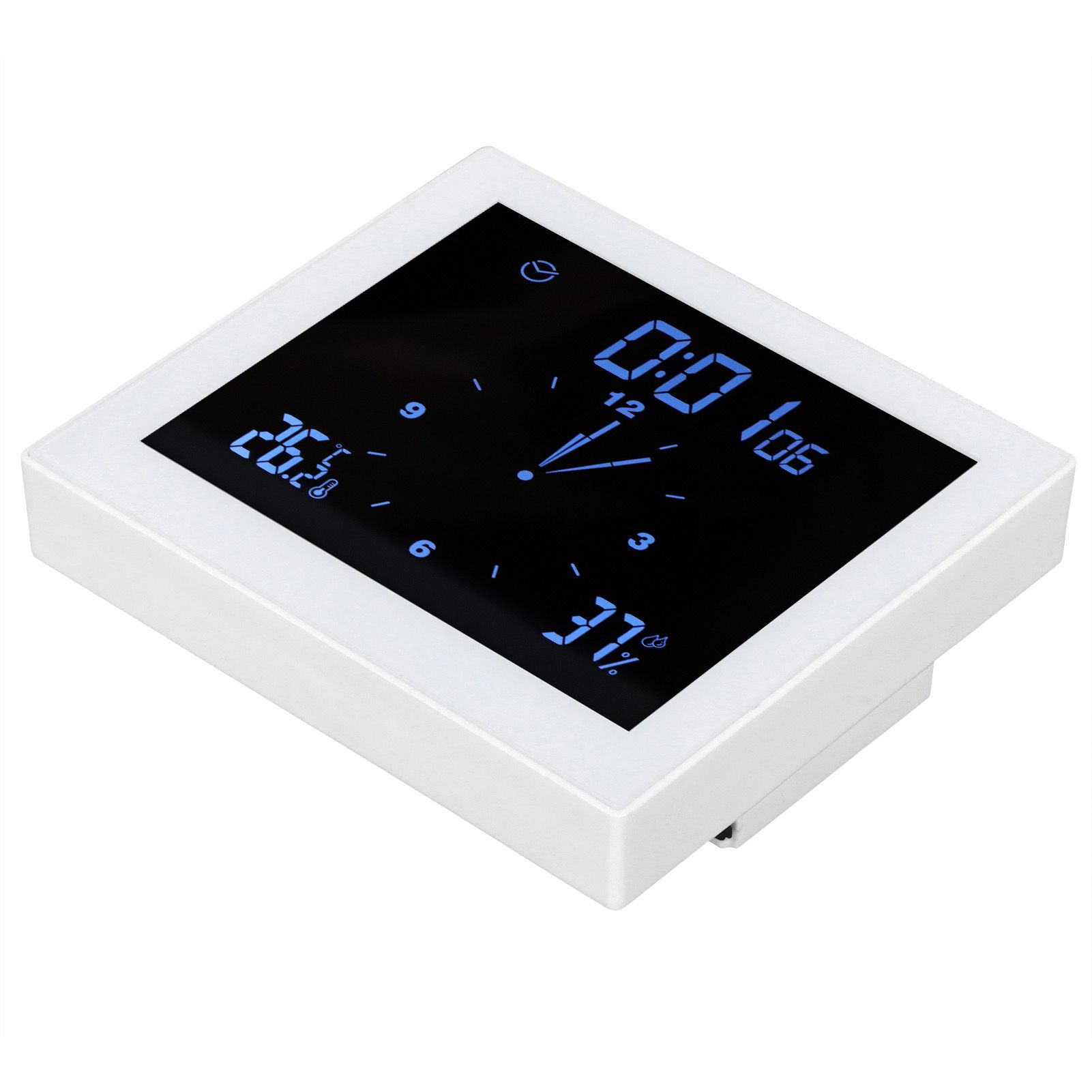 Digital Alarm Temperature Humidity Display Clock Indoor Table Timer view 5