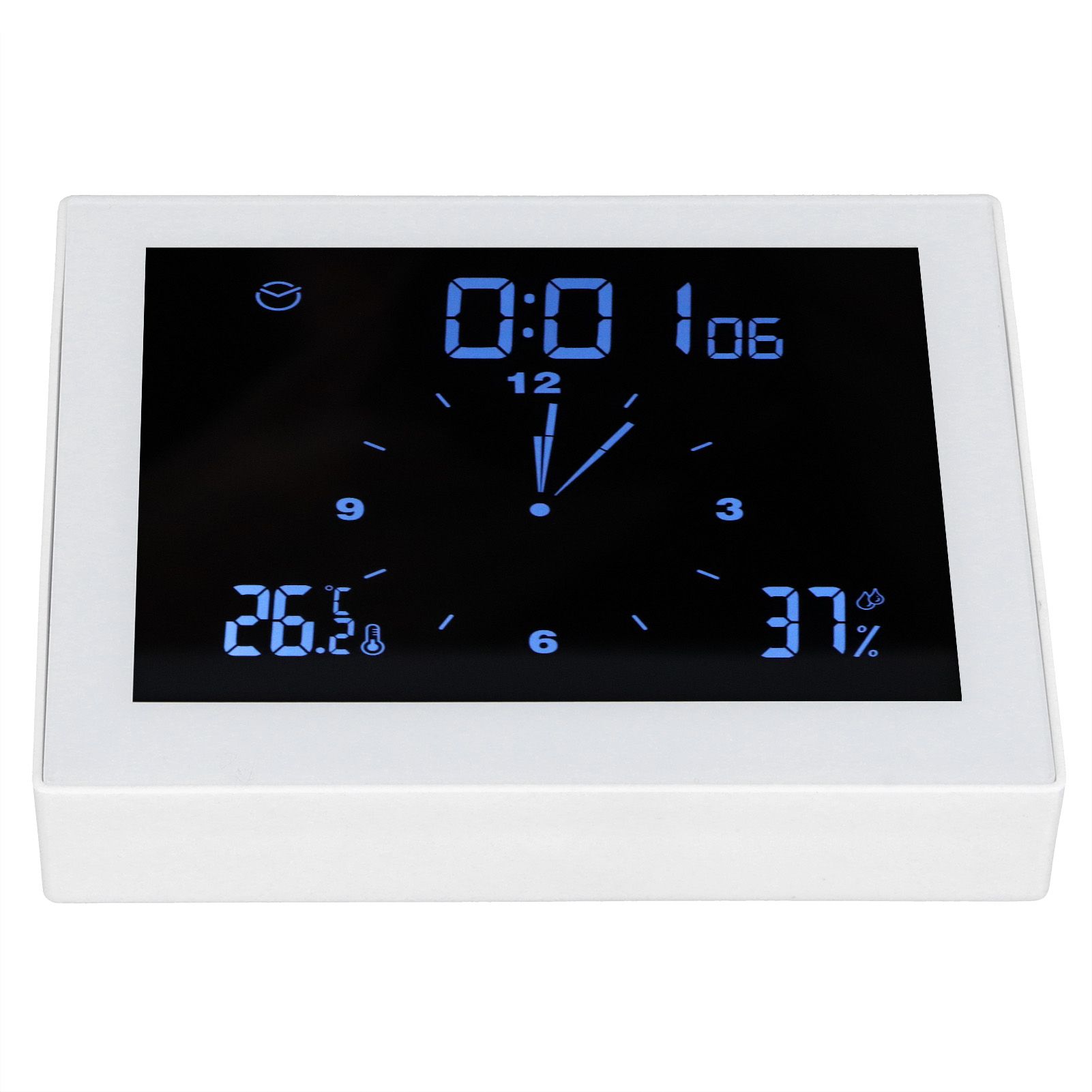 Digital Alarm Temperature Humidity Display Clock Indoor Table Timer view 6