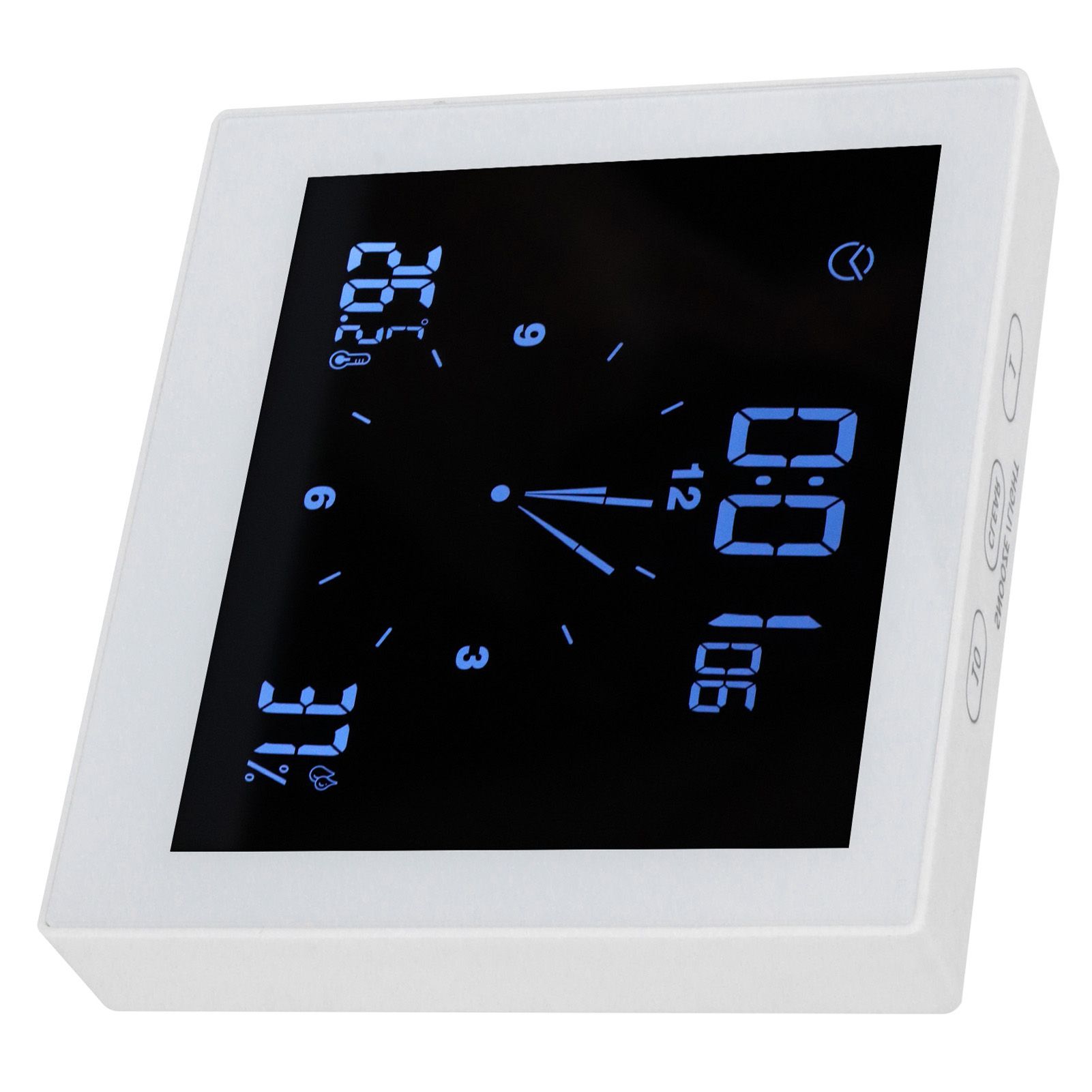 Digital Alarm Temperature Humidity Display Clock Indoor Table Timer view 7