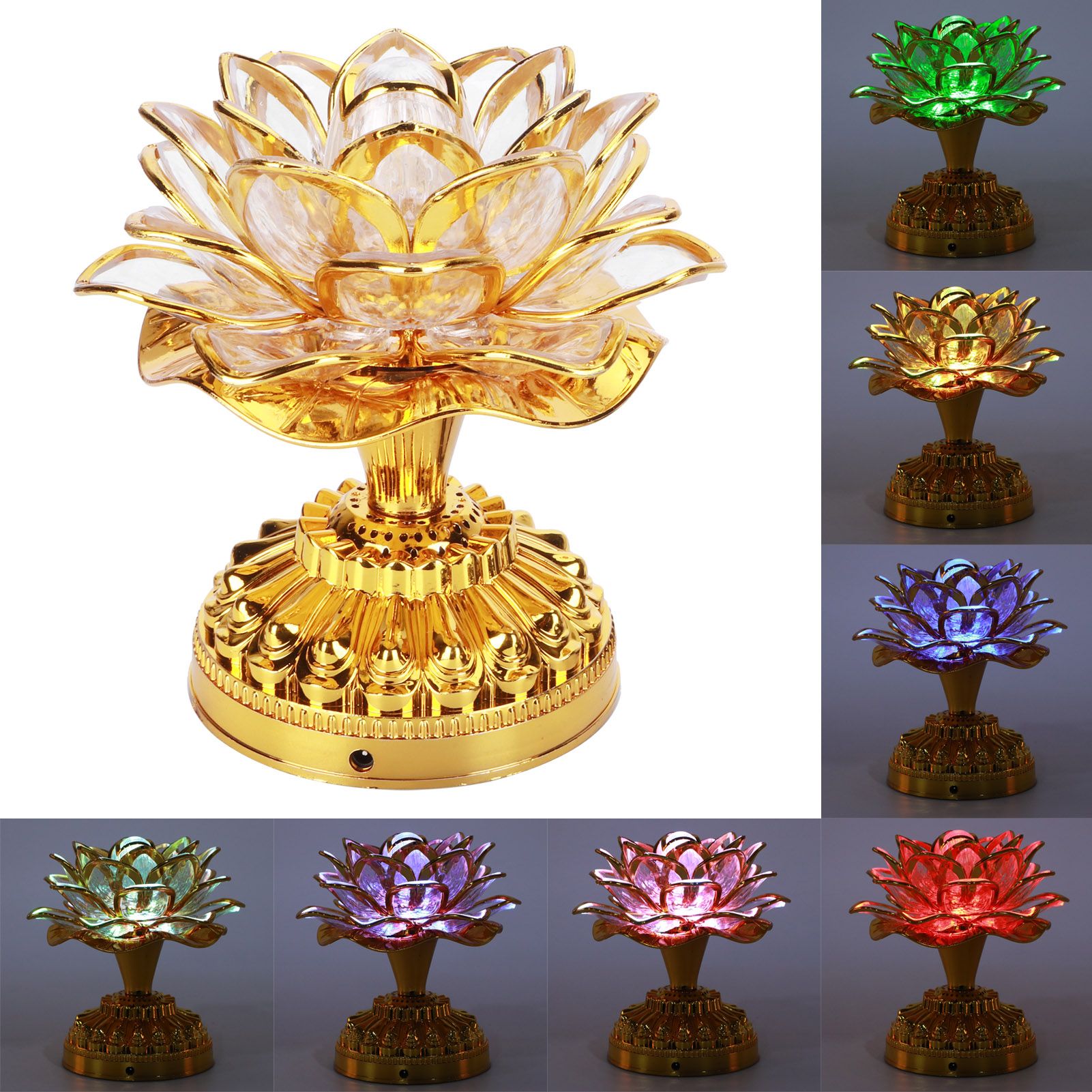LED Colorful Buddhist Lamp Environmental Protection Buddha Light Buddhist view 9
