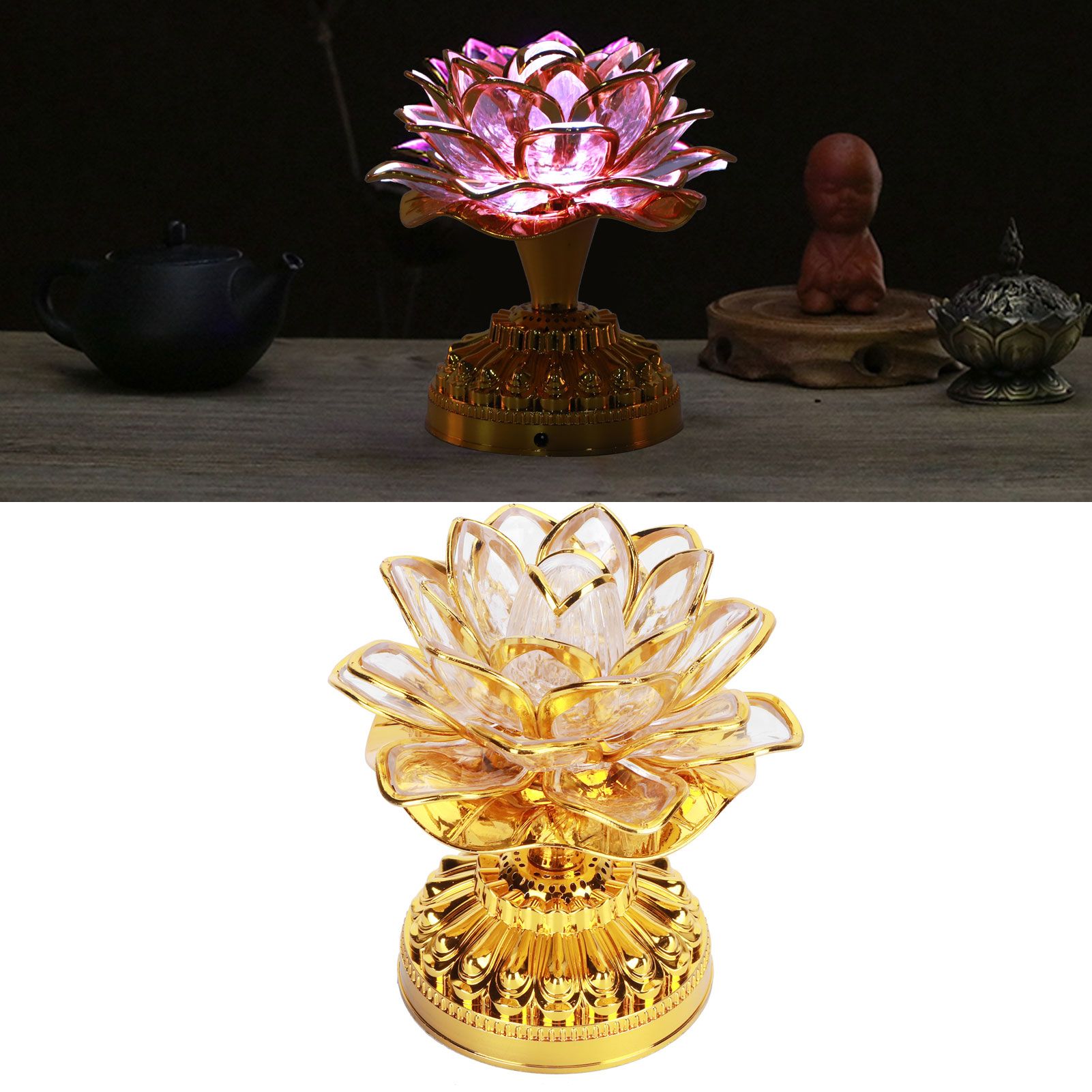 LED Colorful Buddhist Lamp Environmental Protection Buddha Light Buddhist view 10