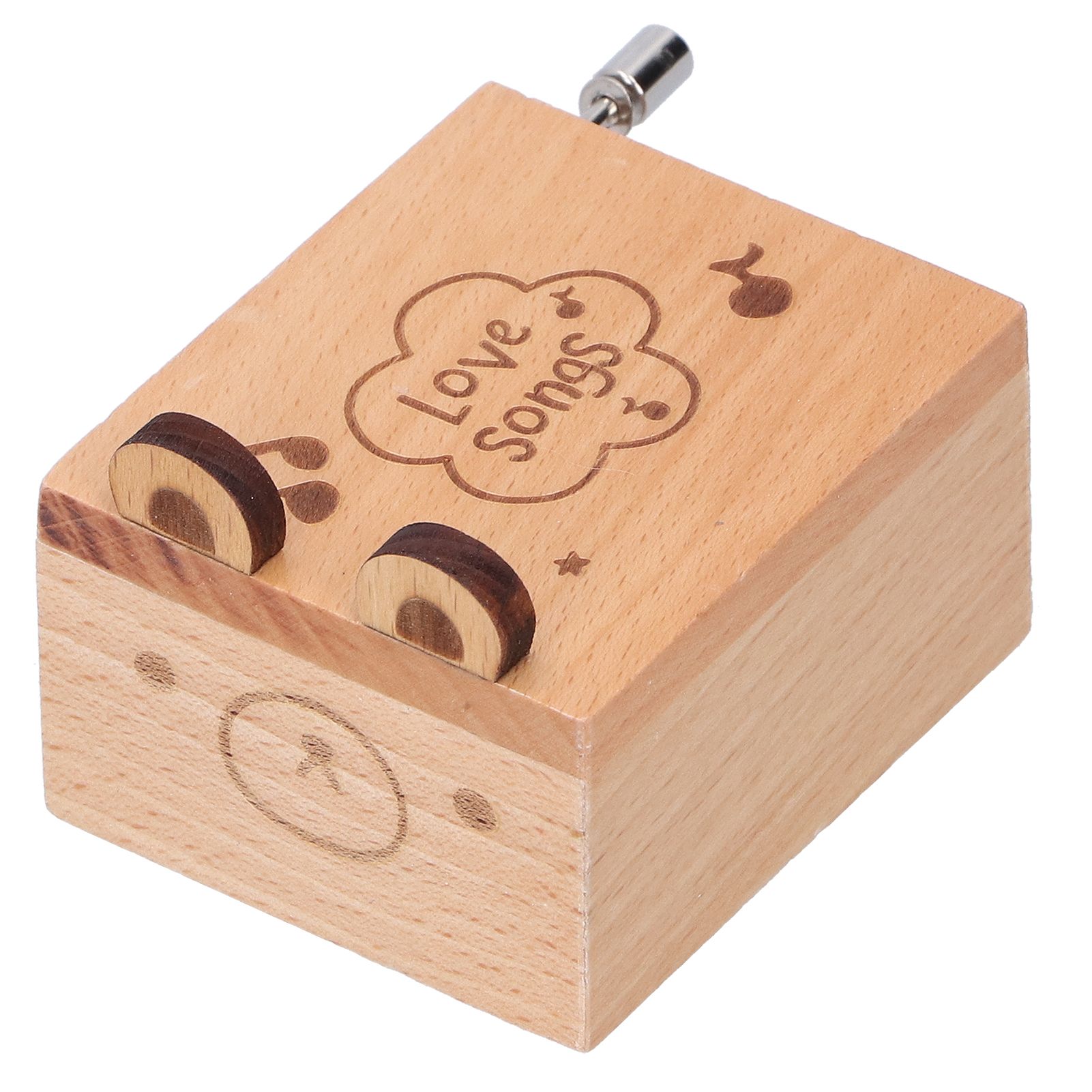 Mini Hand Crank Music Box Handicraft Home Decoration Desktop Ornament view 2