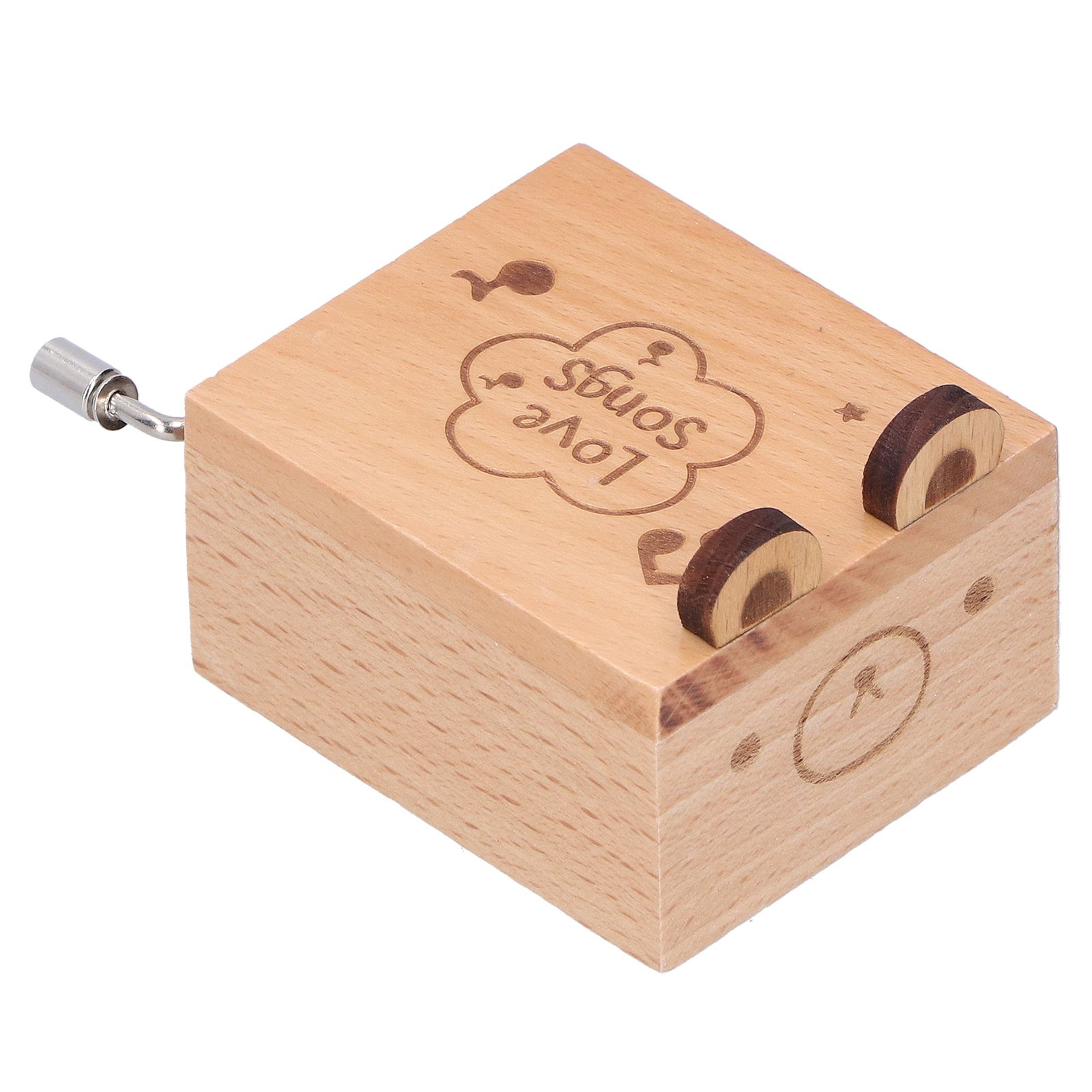 Mini Hand Crank Music Box Handicraft Home Decoration Desktop Ornament view 5
