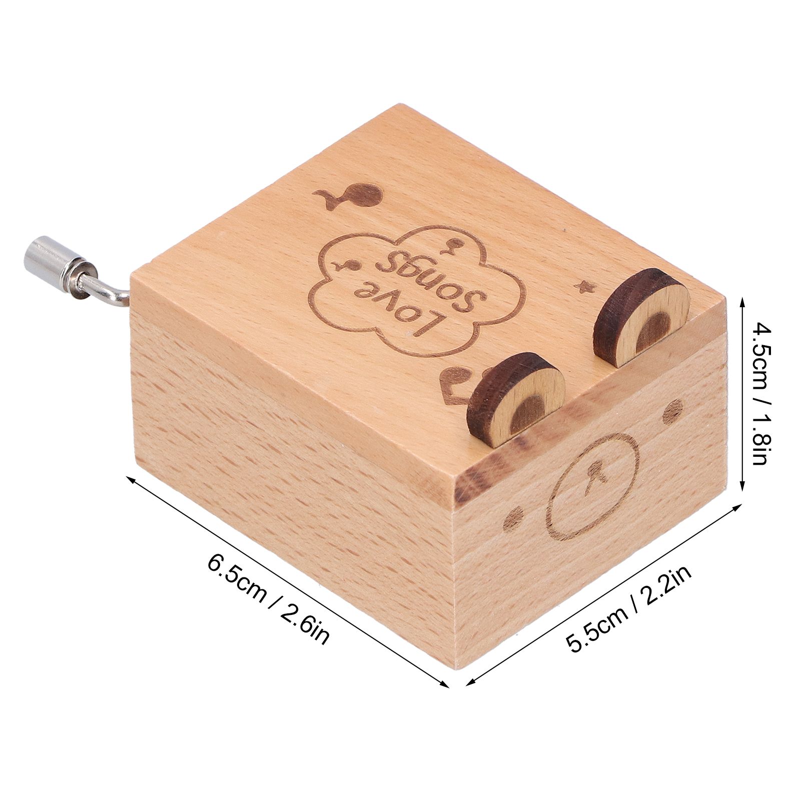 Mini Hand Crank Music Box Handicraft Home Decoration Desktop Ornament view 12