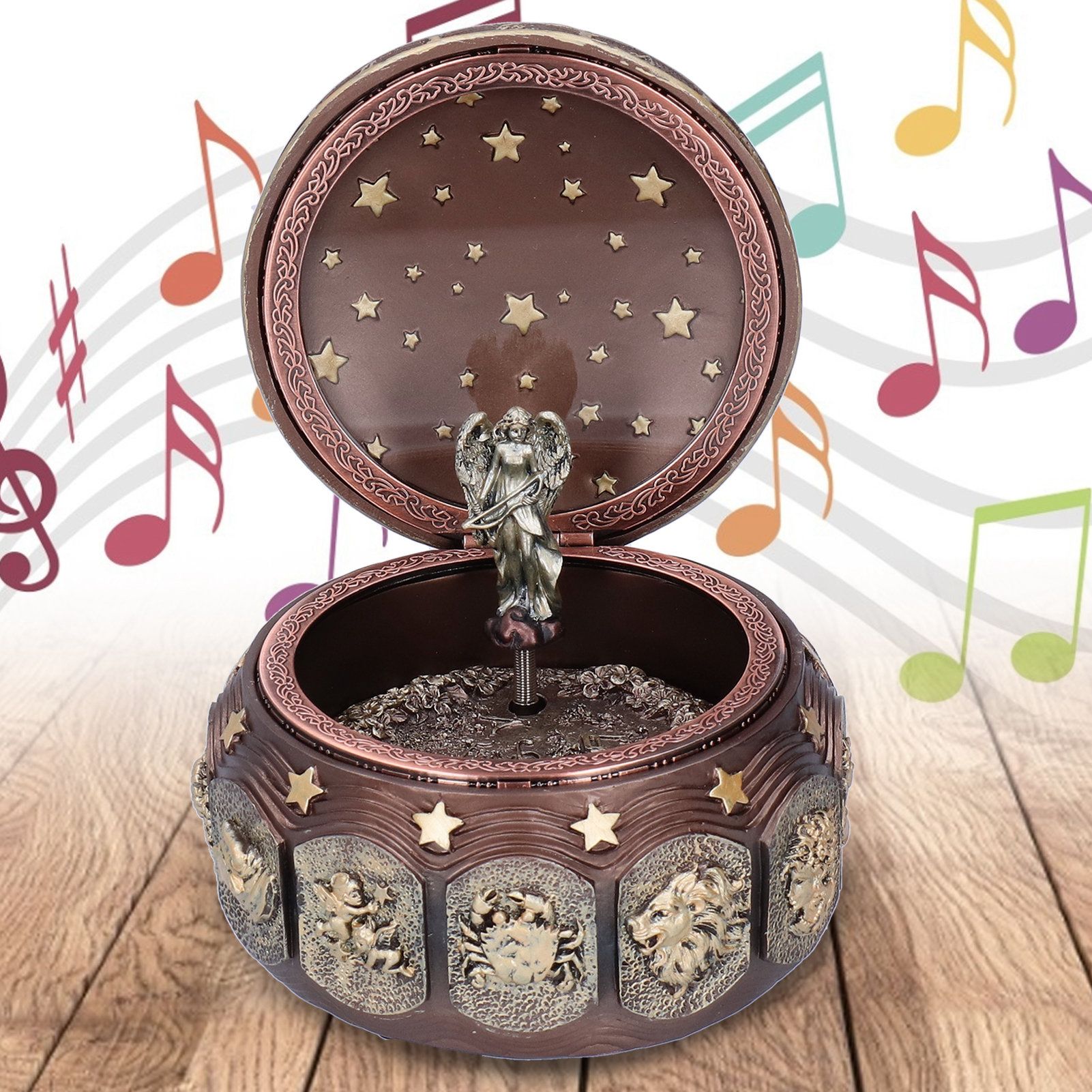 Music Box Fashion Creativity Rotating 12 Constellations Firends Birthday view 9