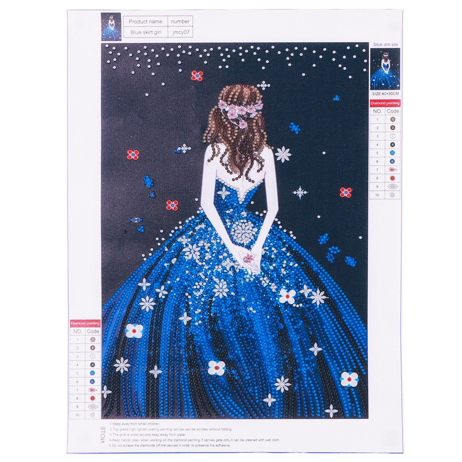 Diamond Painting Kit DIY GirlPattern Diamond Picture Living Room Bedroom view 6