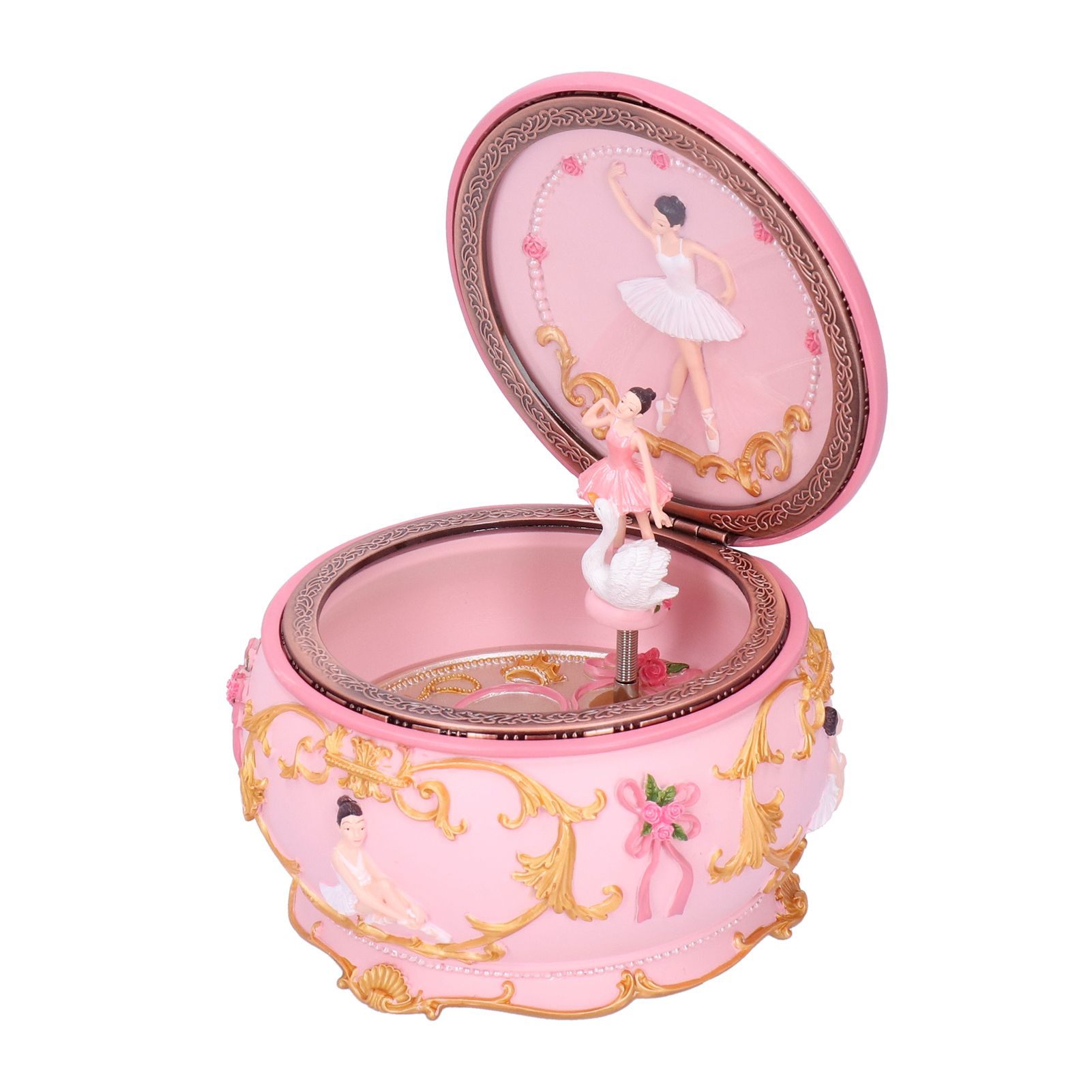 LED Music Box Figurine Rotation Exquisite Music Box Home Decoration Girls view 6