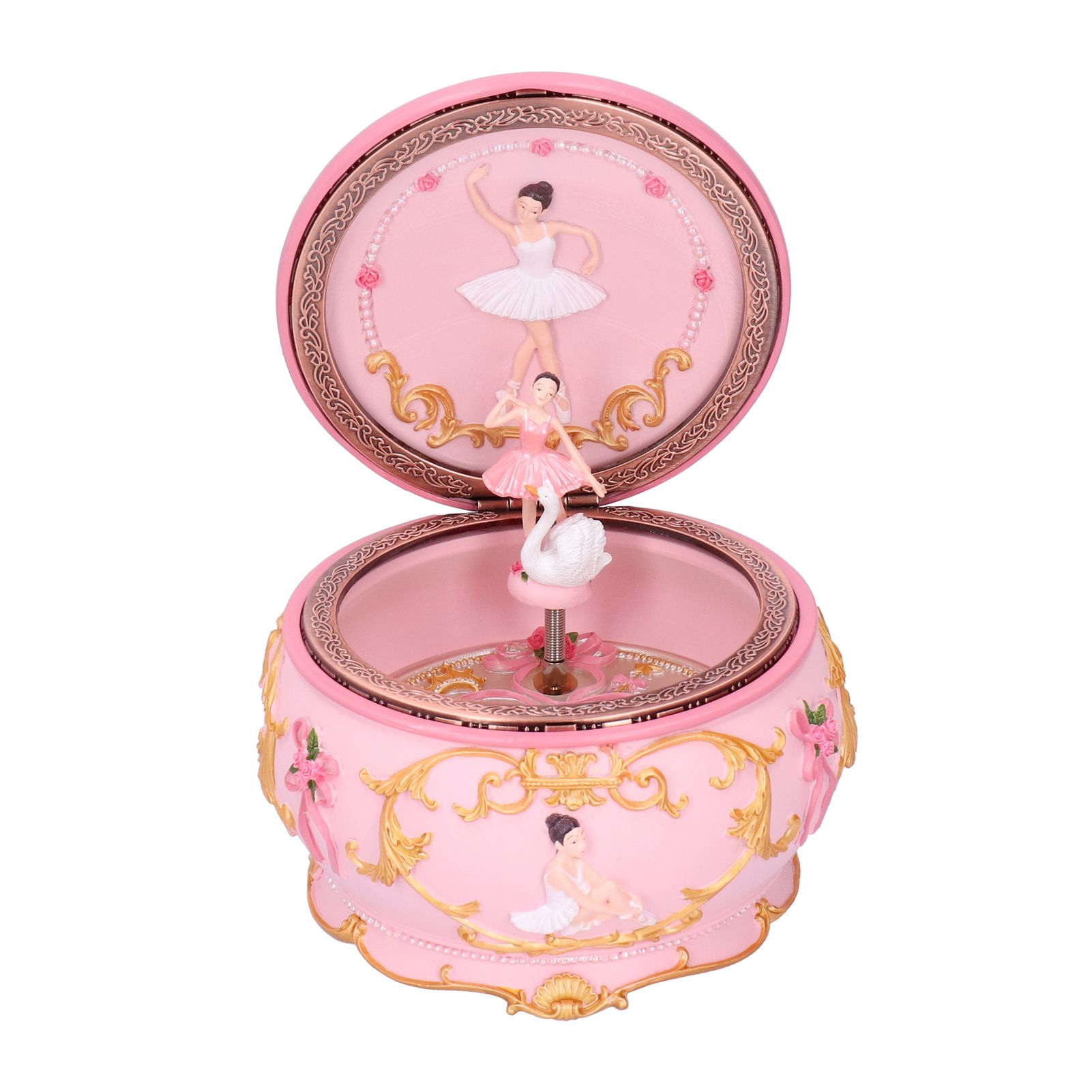 LED Music Box Figurine Rotation Exquisite Music Box Home Decoration Girls view 7
