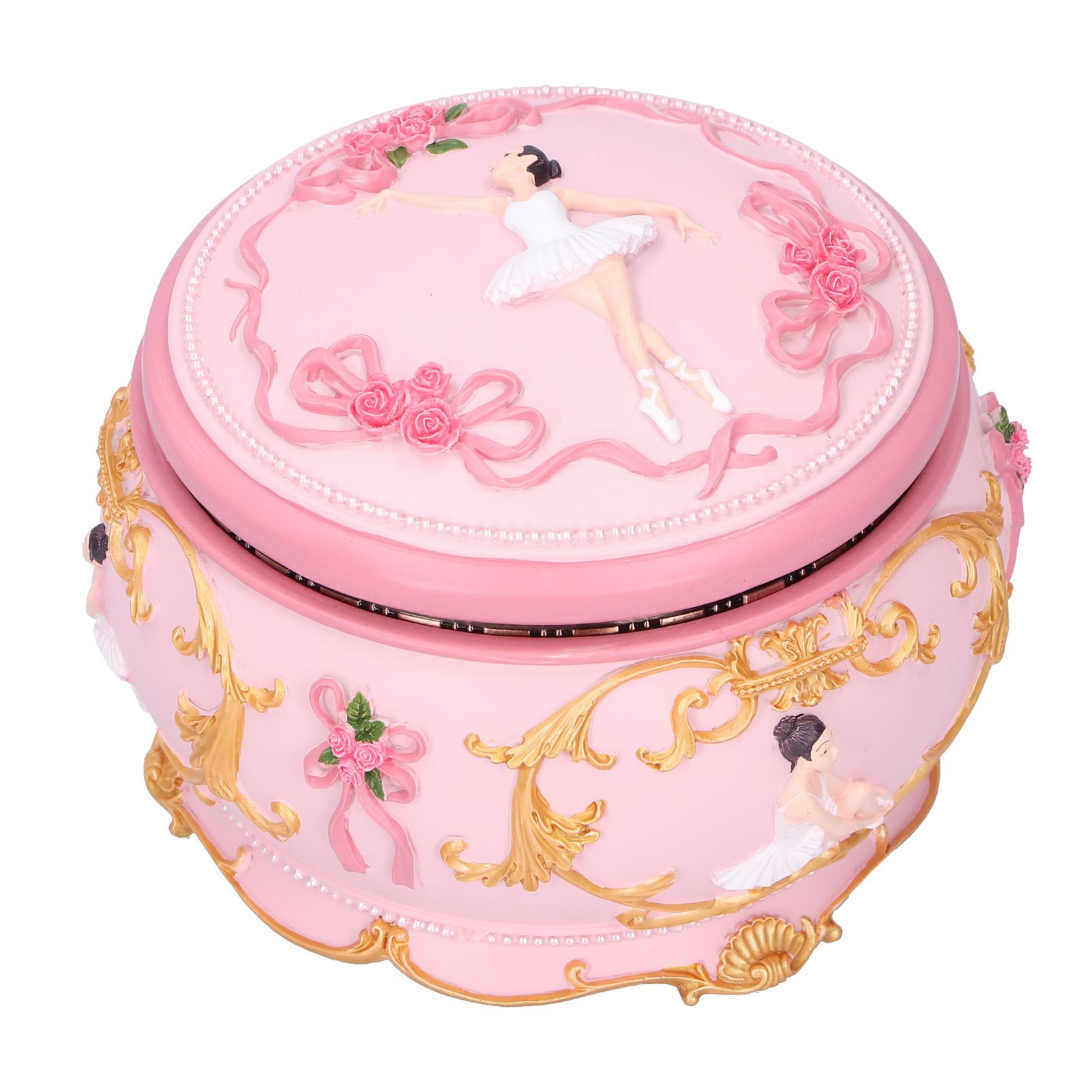 LED Music Box Figurine Rotation Exquisite Music Box Home Decoration Girls view 8