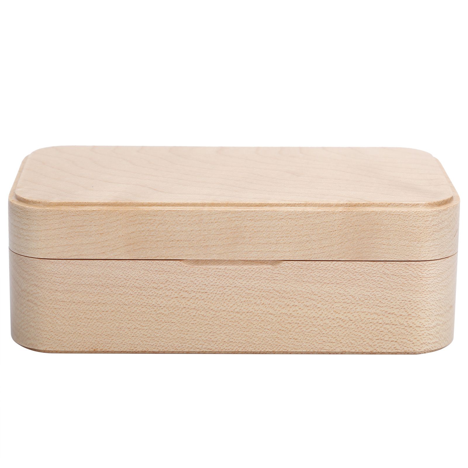 Mechanical Wooden Music Box Jewelry Ring Box Home Ornament Gifts for Birthday view 2