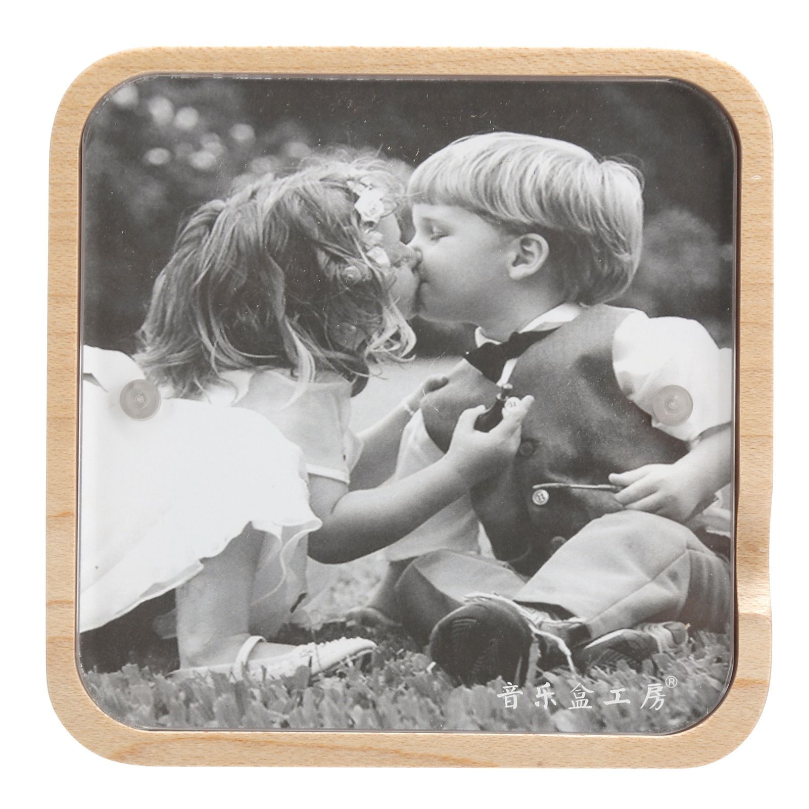 Music Box Gravity Sensor Wooden Photo Frame Musical Box for Home Decoration view 6