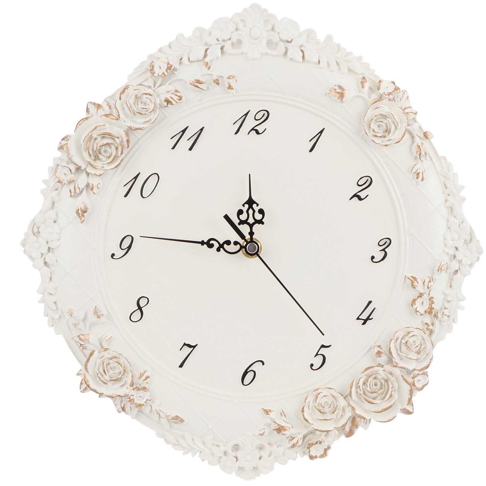 European Style Wall Clock Silent Battery Operated Clock for Home Living Room view 2