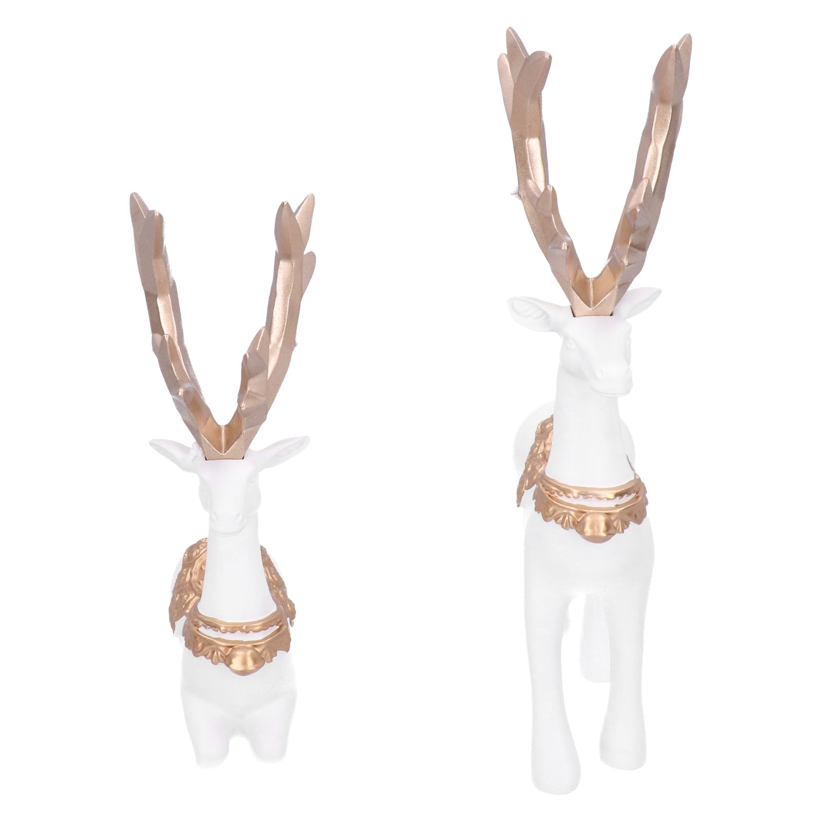 Nordic Style Geometric Standing Sitting Elk Sculpture Resin Deer Statue view 7