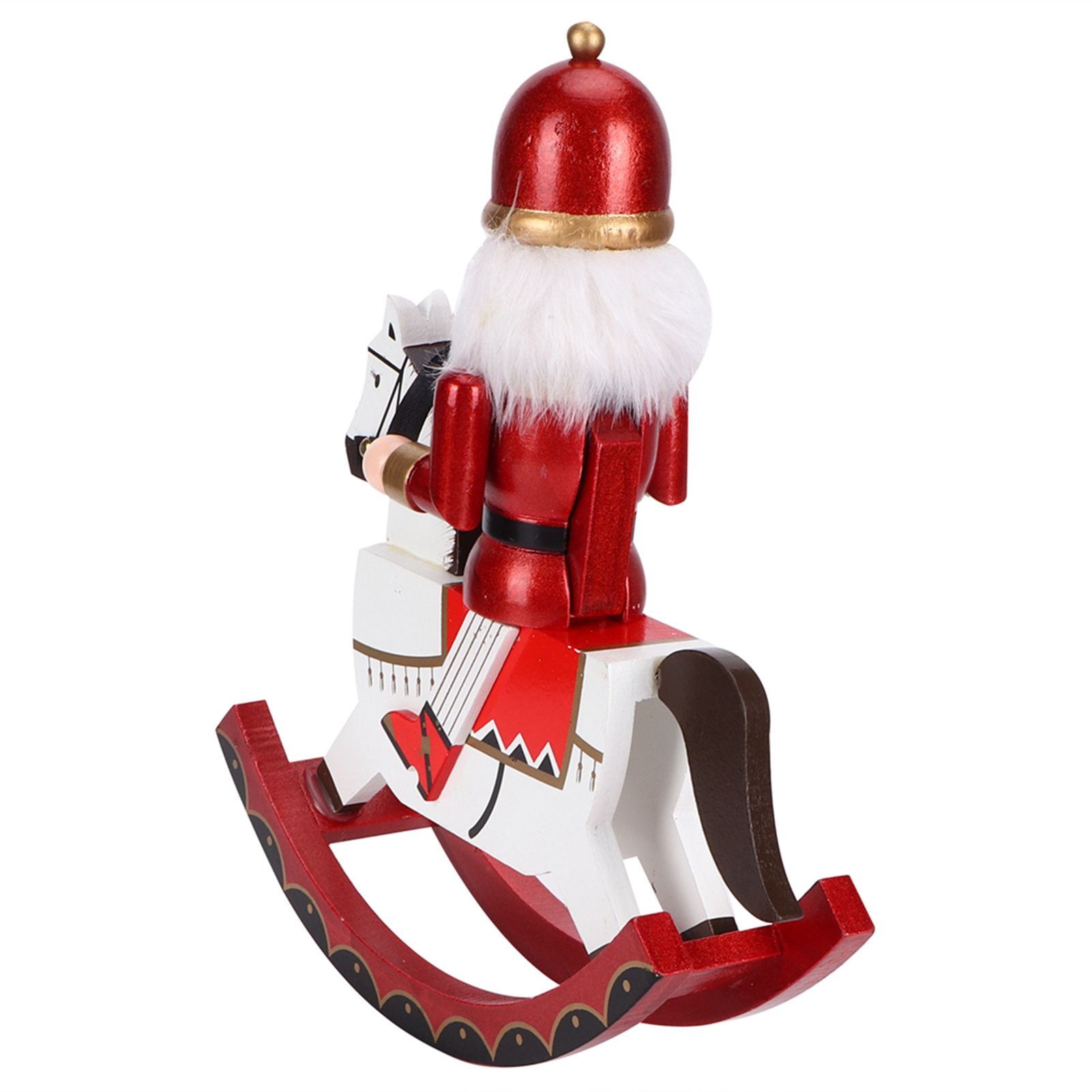 30CM Wooden Doll Puppet Ornaments Wood Crafts Festive Holiday Home Decor Gift view 8