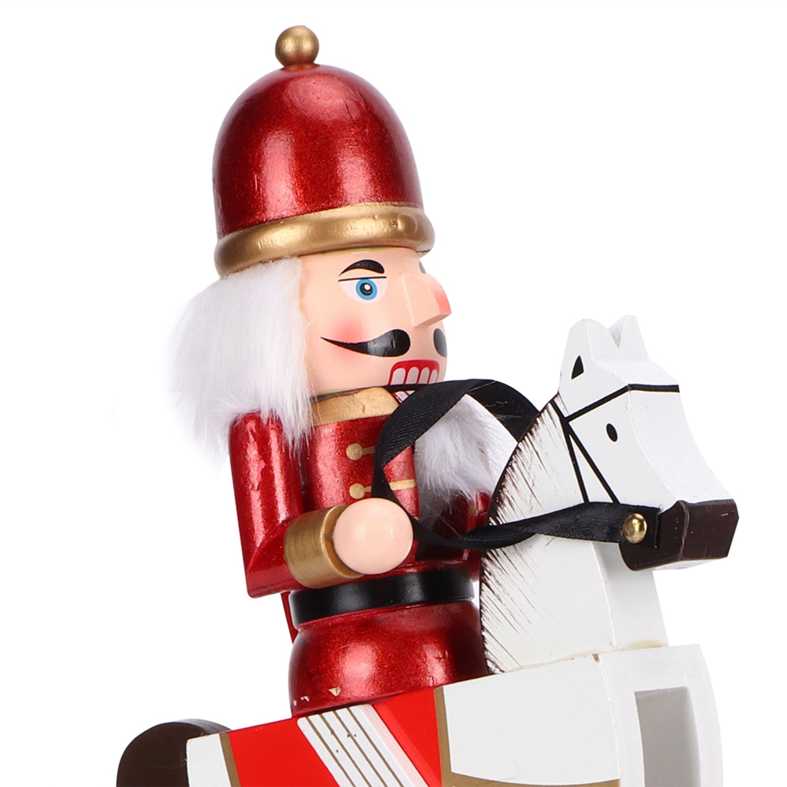 30CM Wooden Doll Puppet Ornaments Wood Crafts Festive Holiday Home Decor Gift view 11