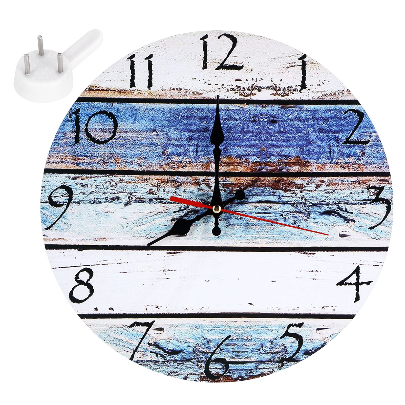 Vintage Wall Clock Non Ticking Decorative Clock for Living Room Home Office view 2