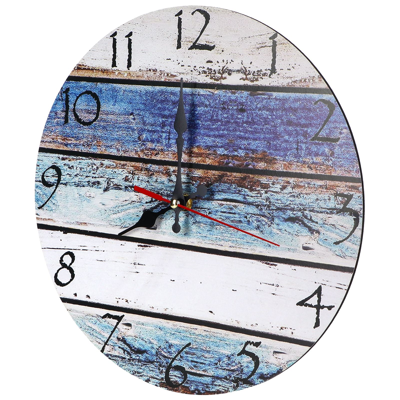 Vintage Wall Clock Non Ticking Decorative Clock for Living Room Home Office view 3