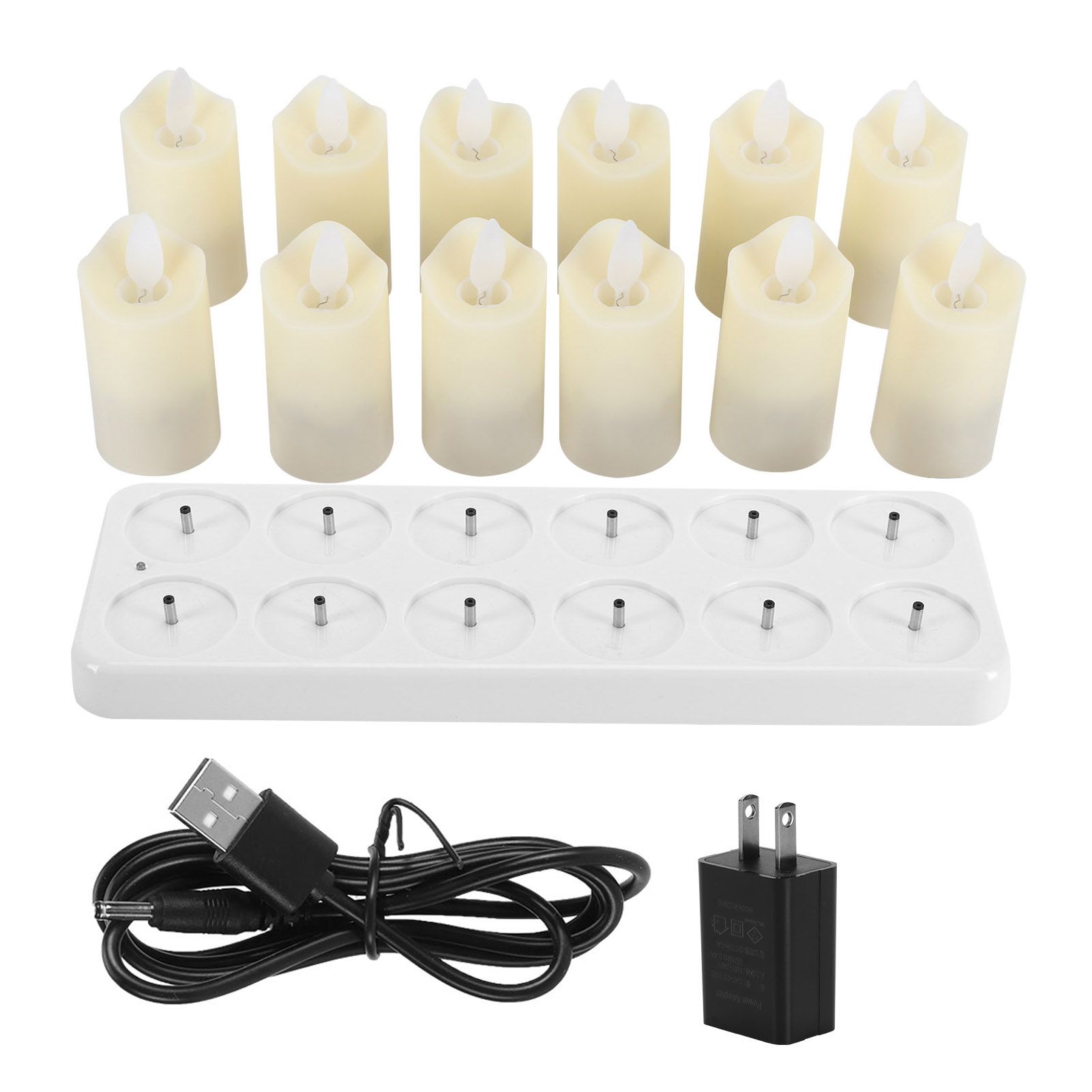 Candle Light Set LED Flameless Candles Wedding Confession Canteen Decoration view 2