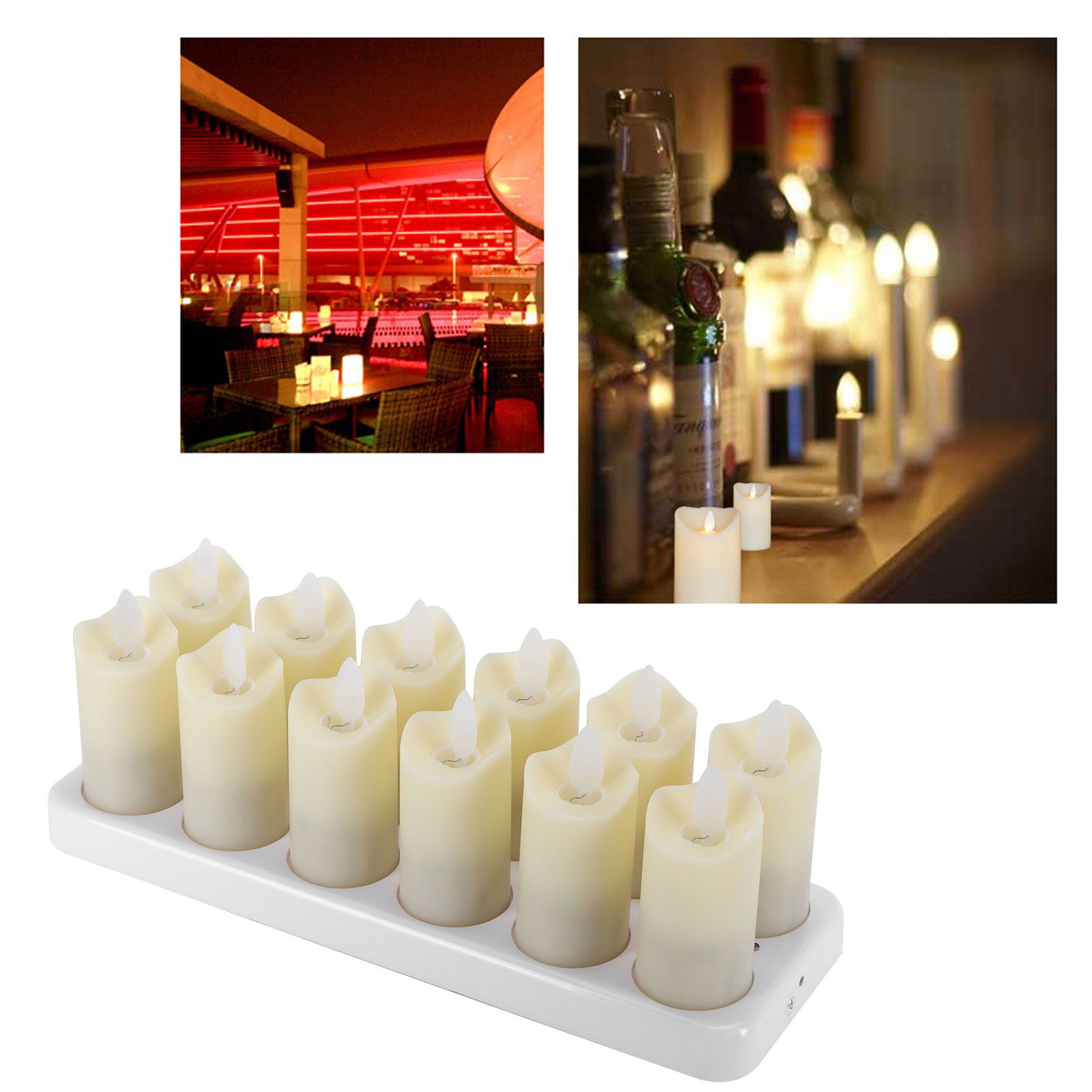 Candle Light Set LED Flameless Candles Wedding Confession Canteen Decoration view 9