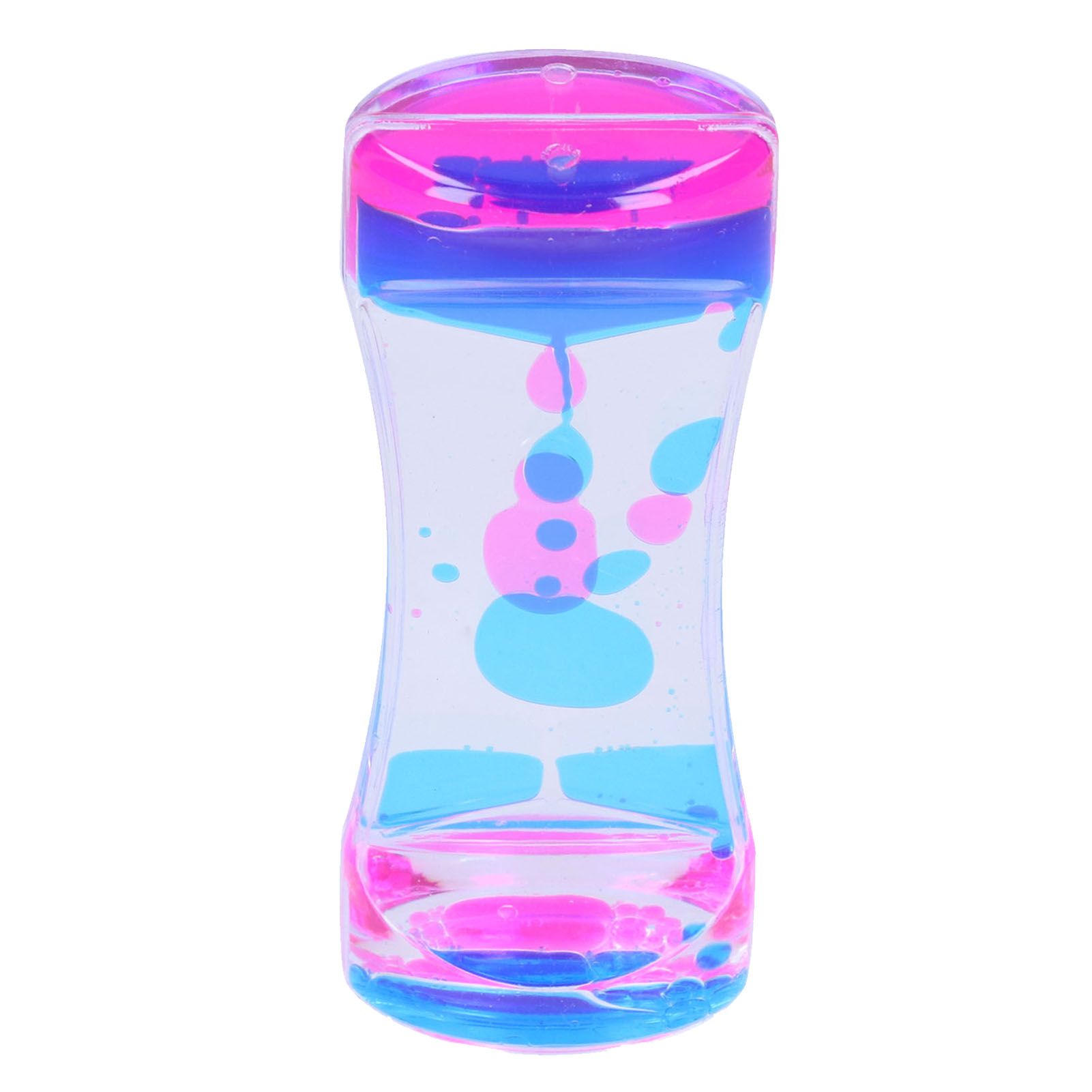 Double Color Liquid Motion Bubbler Timer Hourglass Liquid Bubbler Toy Desk view 2