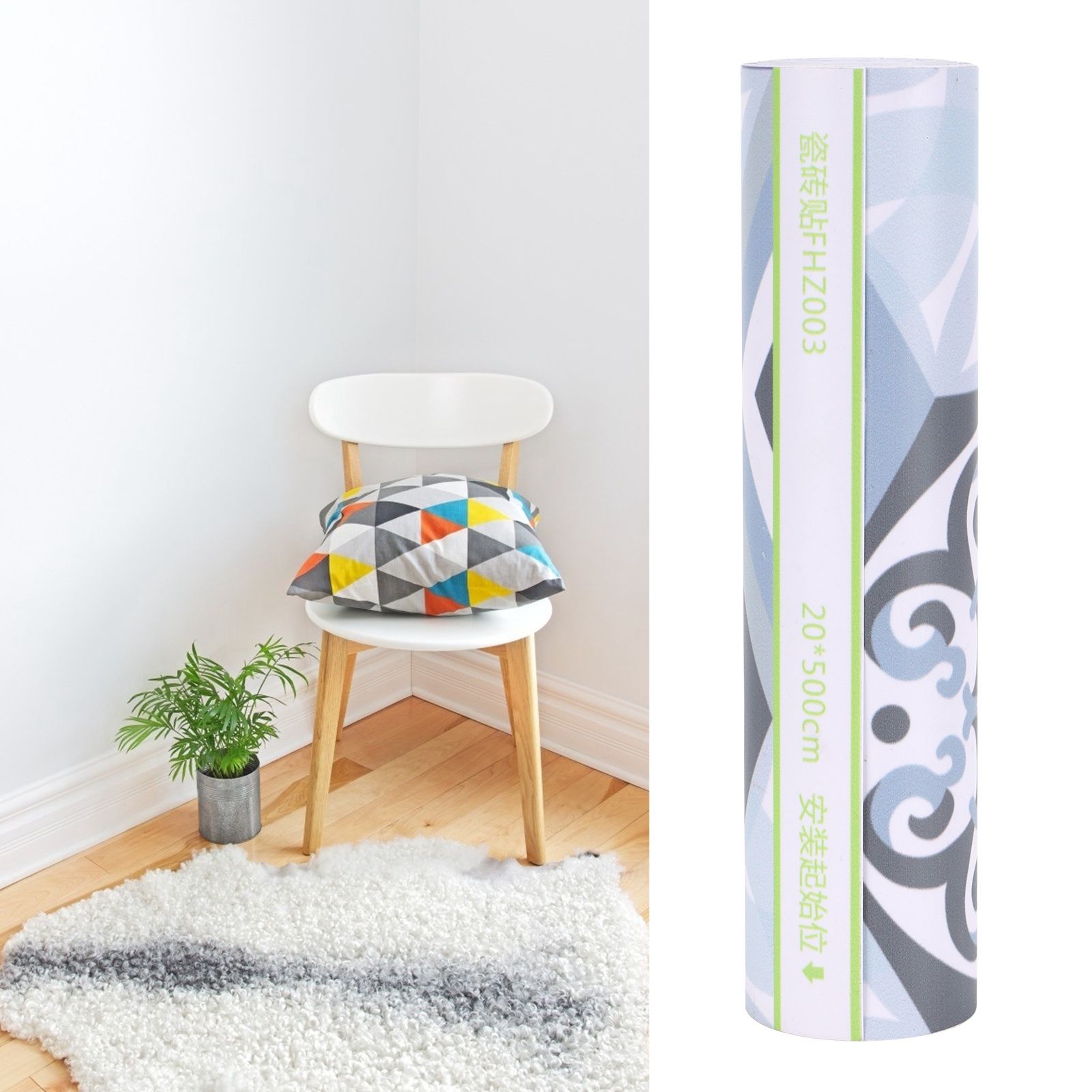 Baseboard Wallpaper Self Adhesive Wall Sticker Waterproof for Living Room view 11