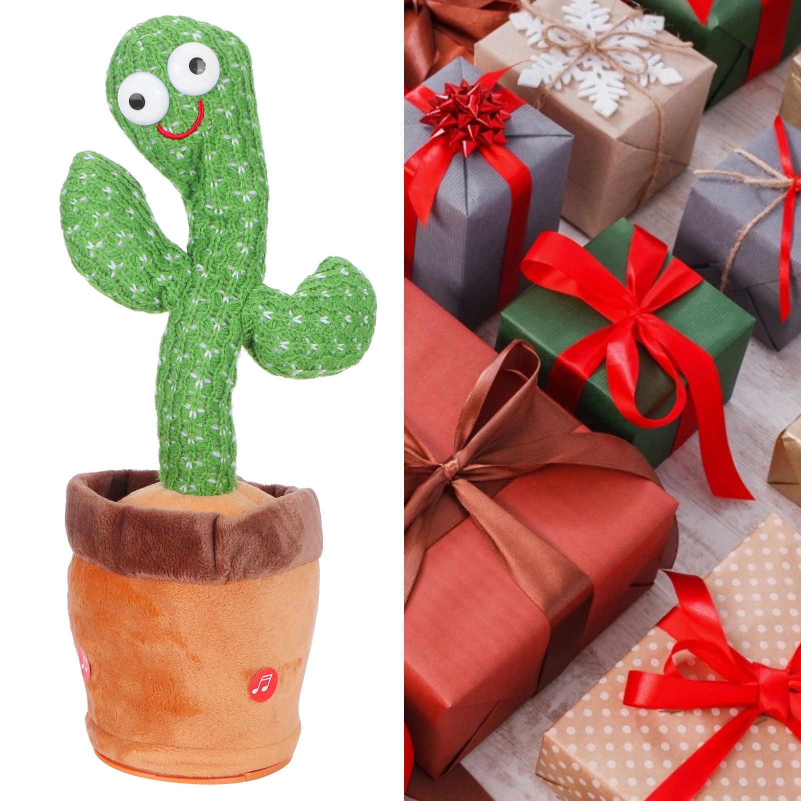 Electronic Cactus Plush Toys Dancing Singing Cactus Toys for Children's Early view 11