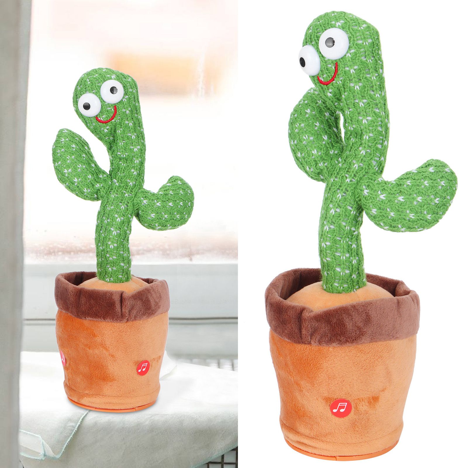 Electronic Cactus Plush Toys Dancing Singing Cactus Toys for Children's Early view 12