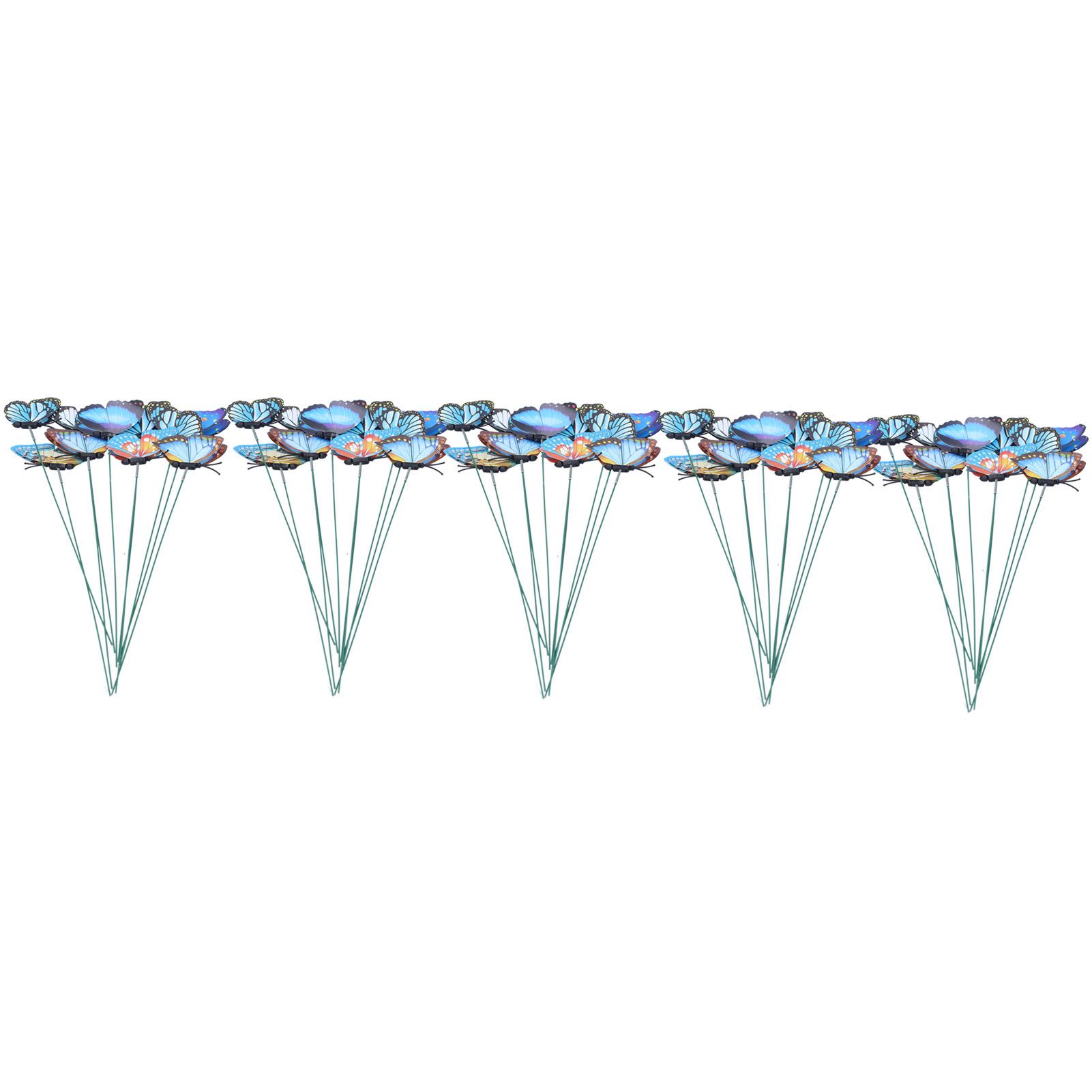 50PCS Simulation Butterflies Stakes Home Decoration Outdoor Courtyard Flower view 10