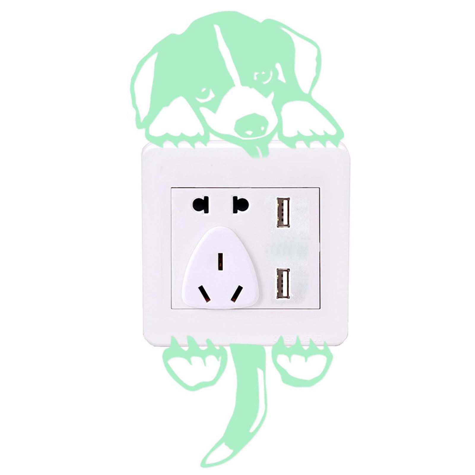 SelfAdhesive Cartoon Luminous Switch Sticker Glowing Wall Sticker Home Decor view 12