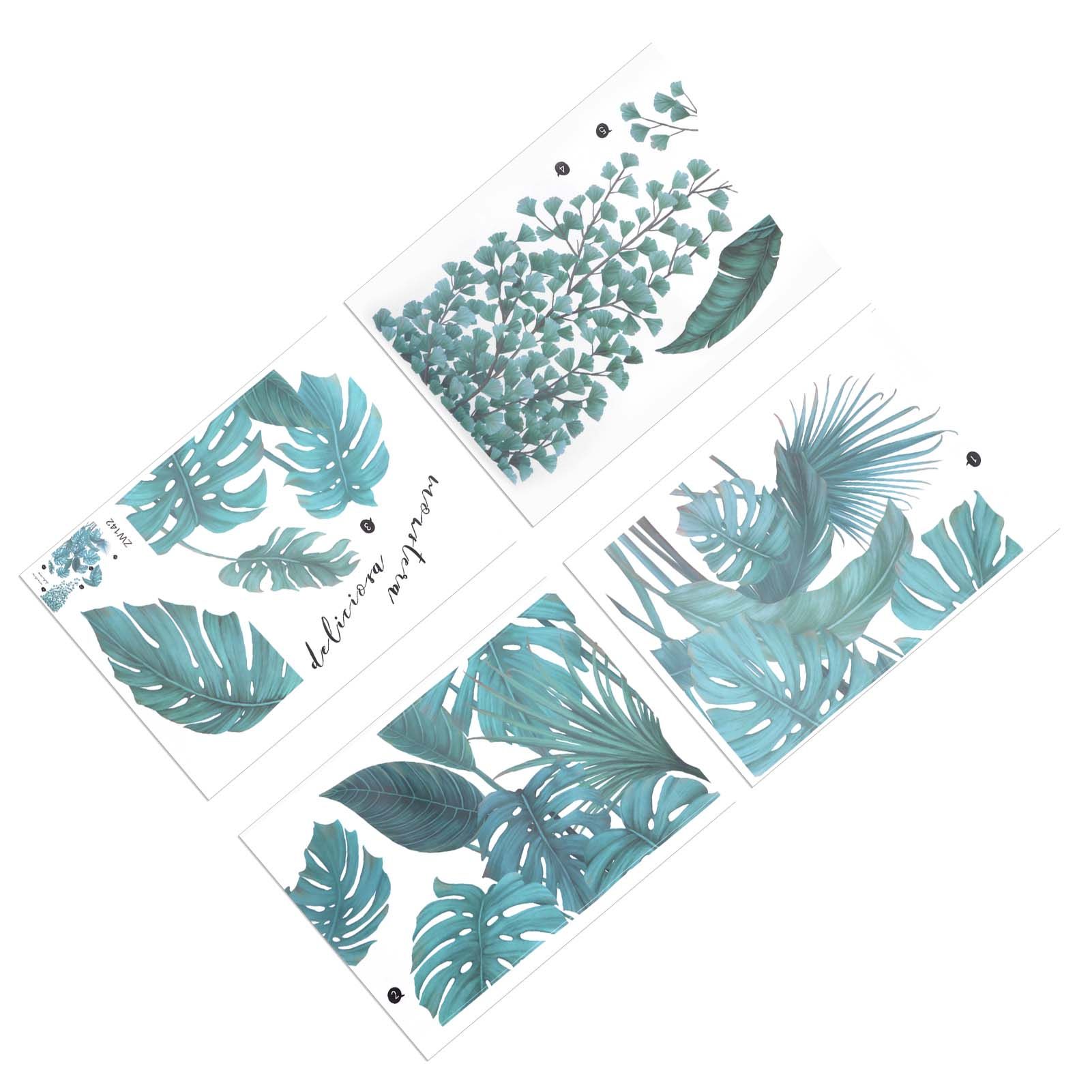 Wall Sticker DIY Innovative Green Plants Pattern Decals Home Bedroom Living view 9