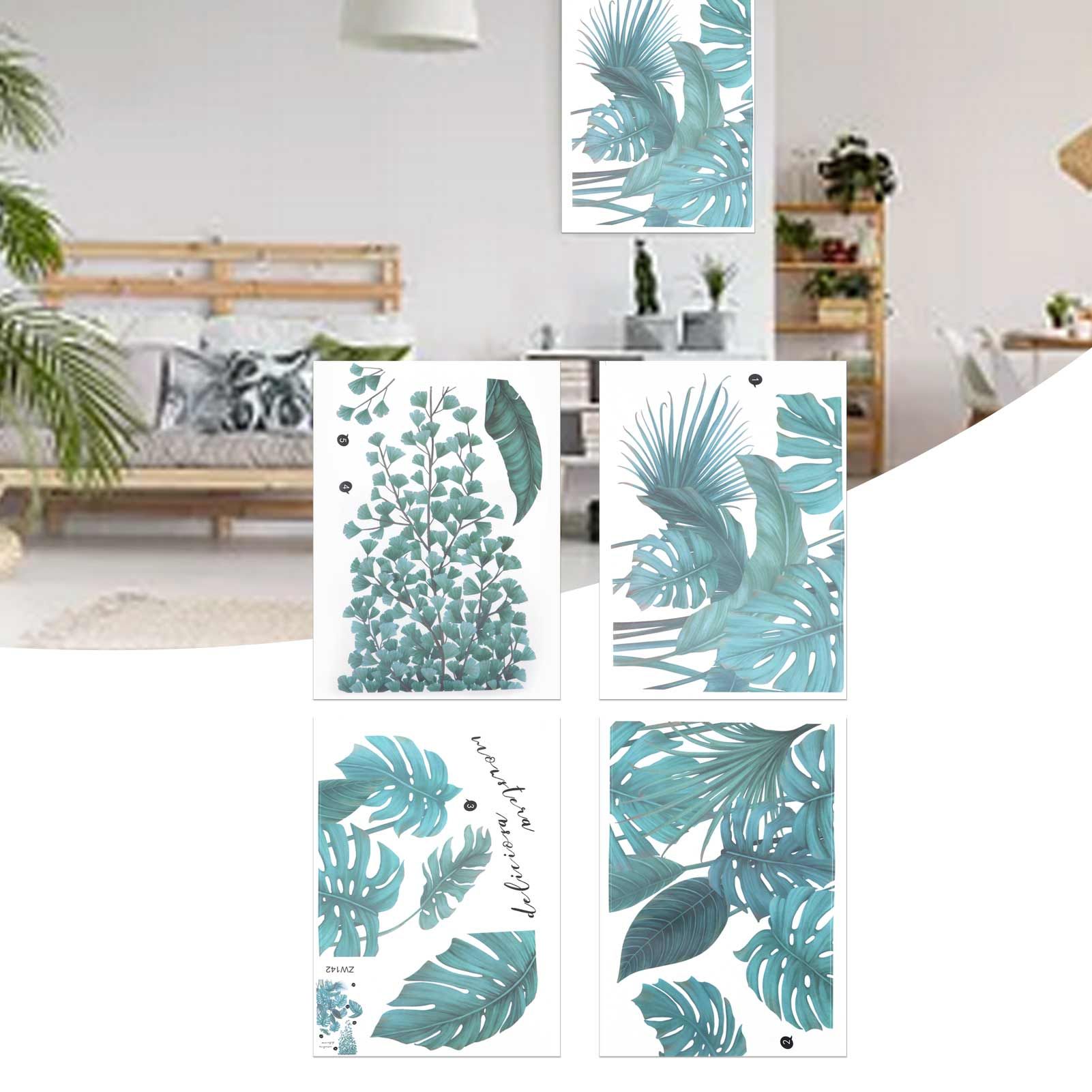 Wall Sticker DIY Innovative Green Plants Pattern Decals Home Bedroom Living view 11