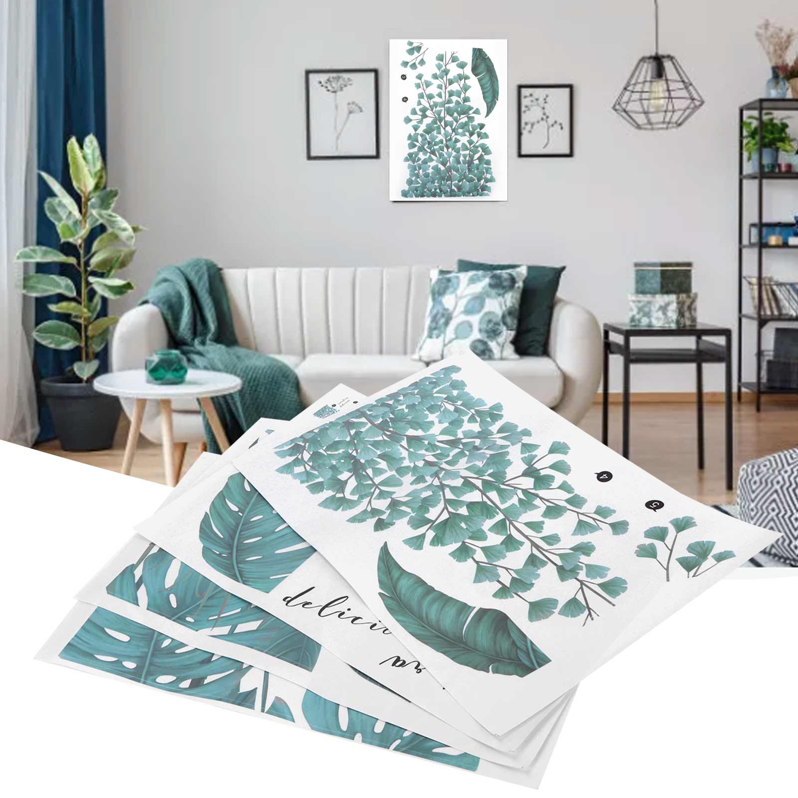 Wall Sticker DIY Innovative Green Plants Pattern Decals Home Bedroom Living view 12