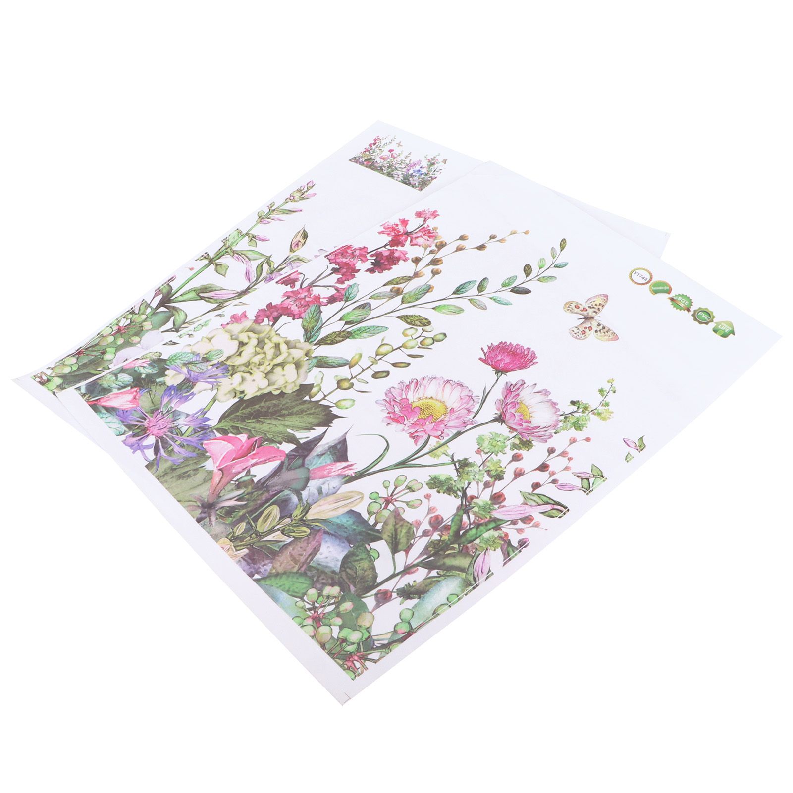 DIY Wall Stickers Plant Flowers Pattern Art Decals Bedroom Living Room view 3