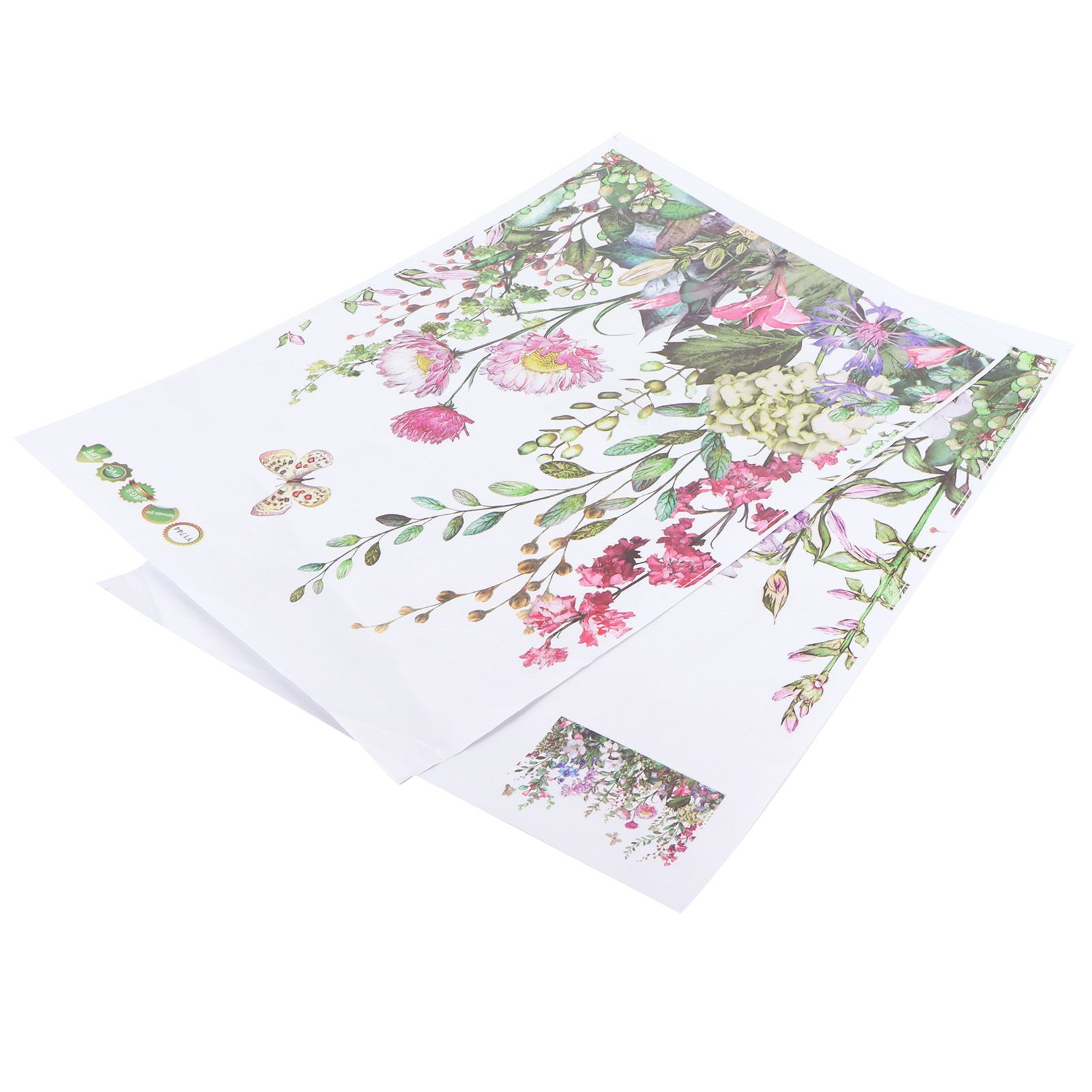 DIY Wall Stickers Plant Flowers Pattern Art Decals Bedroom Living Room view 7