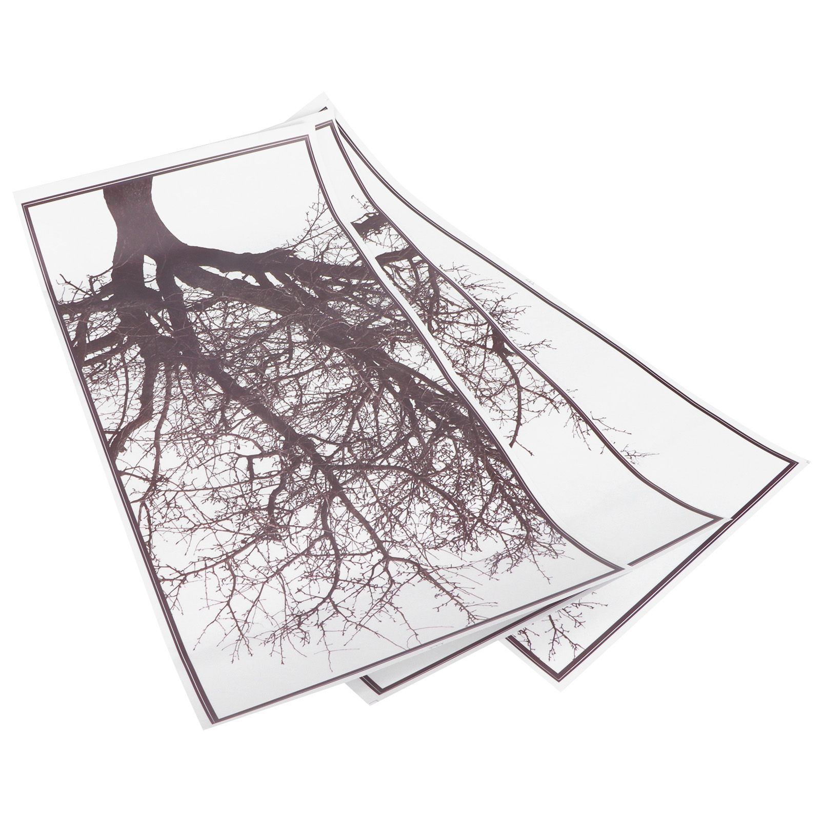 Decorative Stickers Nordic Style Gray Tree Wall Art Decals Home Background view 4