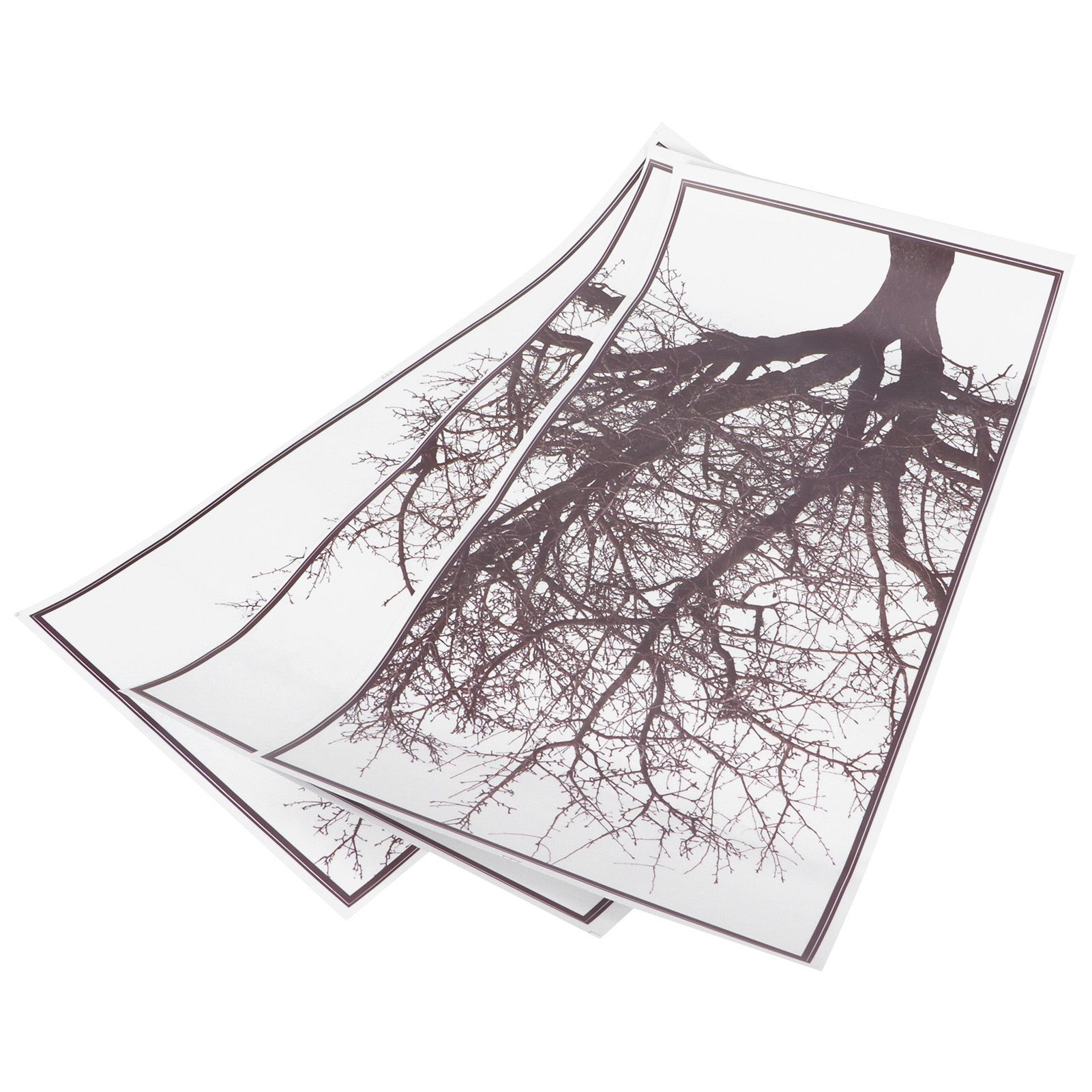 Decorative Stickers Nordic Style Gray Tree Wall Art Decals Home Background view 10