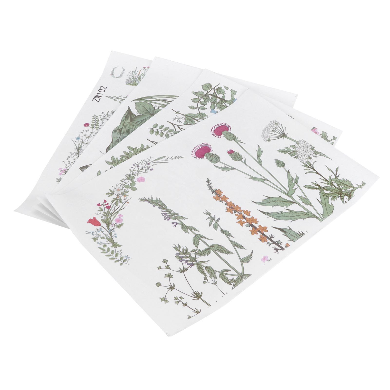 Plant Flowers Pattern Self Adhesive Wall Sticker DIY Wallpaper for Living Room view 4