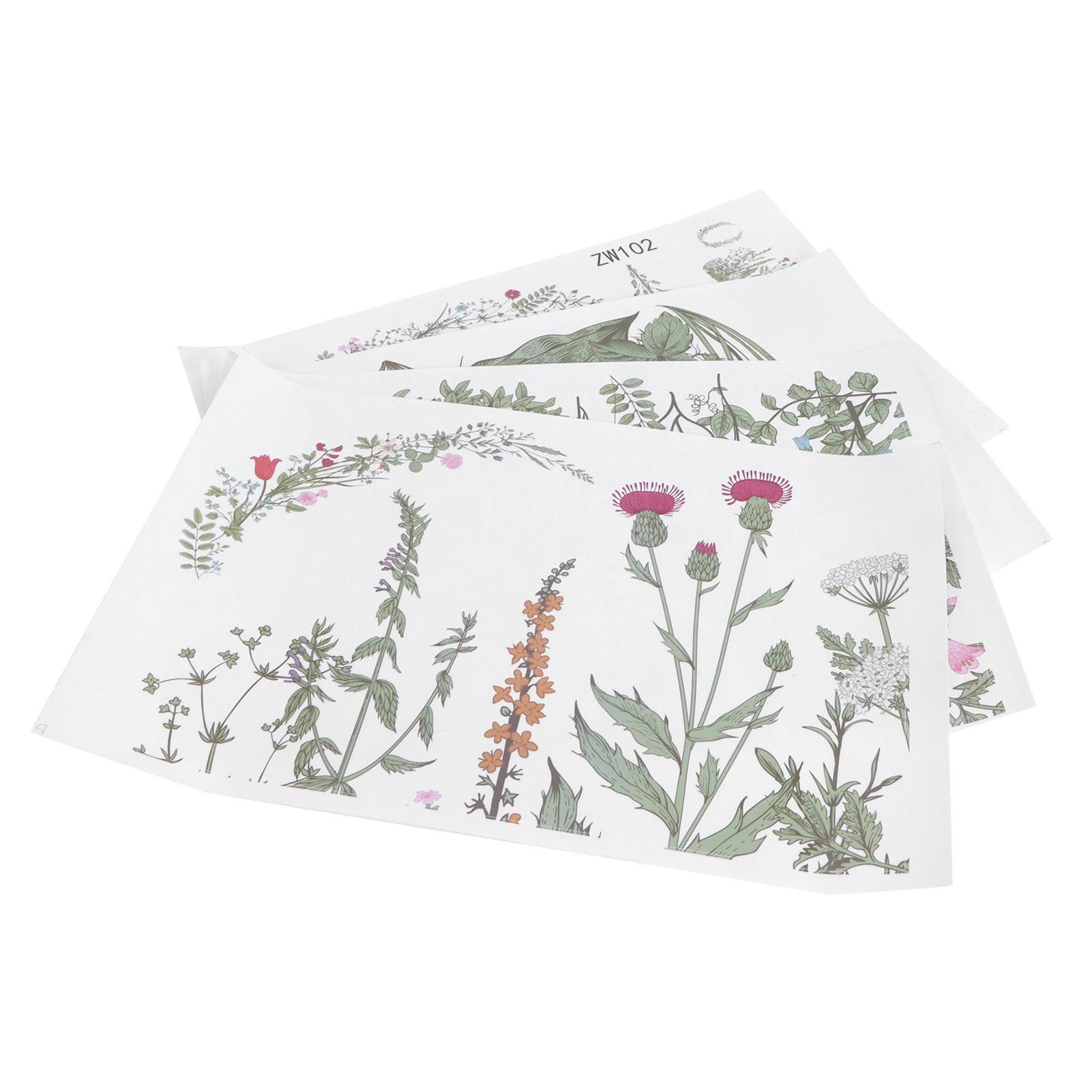Plant Flowers Pattern Self Adhesive Wall Sticker DIY Wallpaper for Living Room view 5