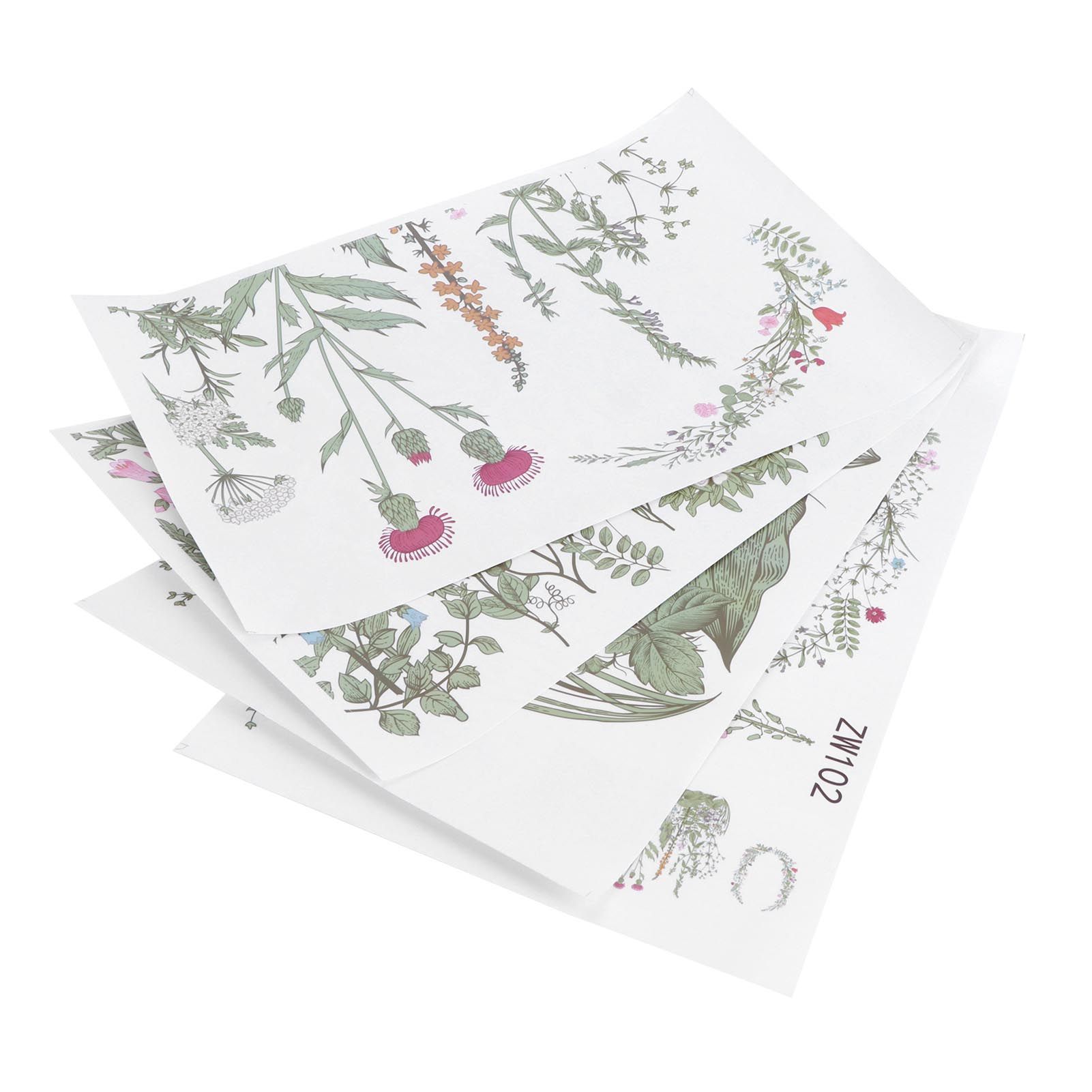 Plant Flowers Pattern Self Adhesive Wall Sticker DIY Wallpaper for Living Room view 8
