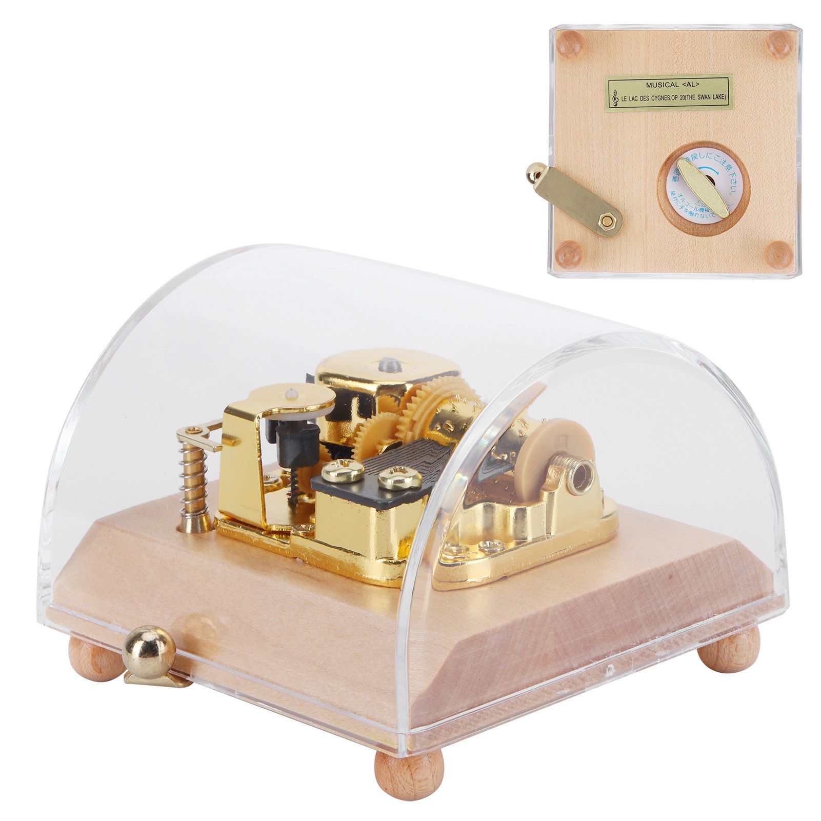 Music Box Musical Box Craft DIY Art Craft Ornament Decoration for Holiday view 5