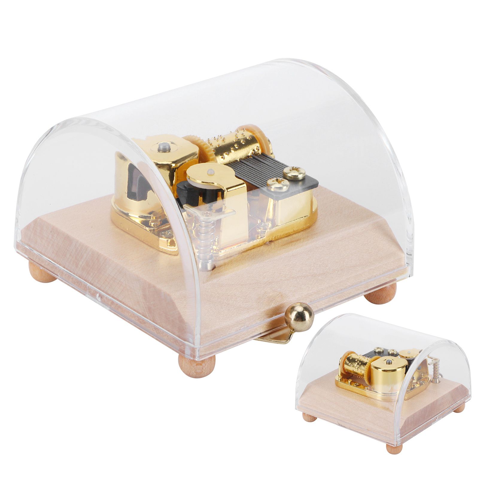 Music Box Musical Box Craft DIY Art Craft Ornament Decoration for Holiday view 9